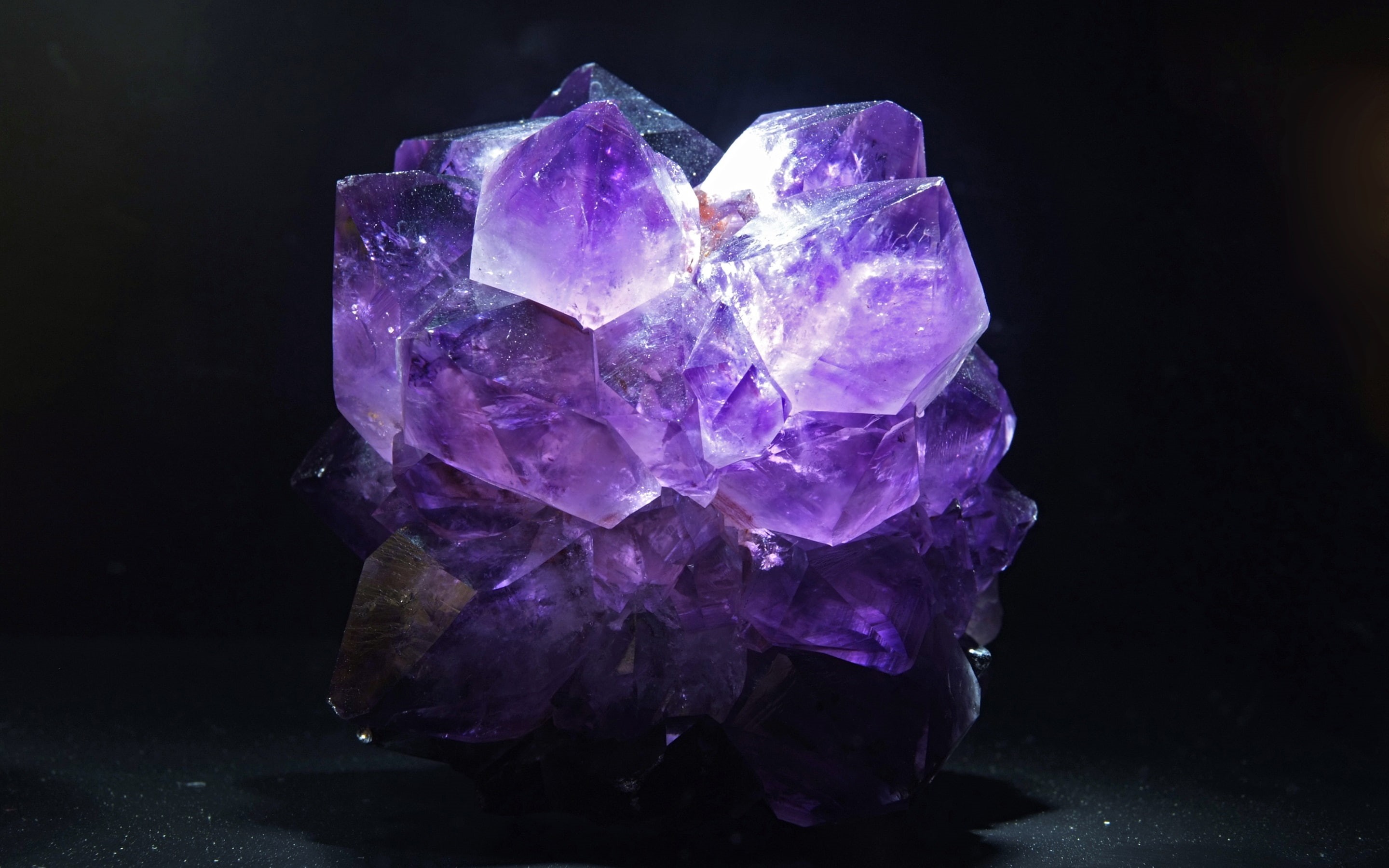 Background, 2K, Black, Amethyst, HD Wallpaper