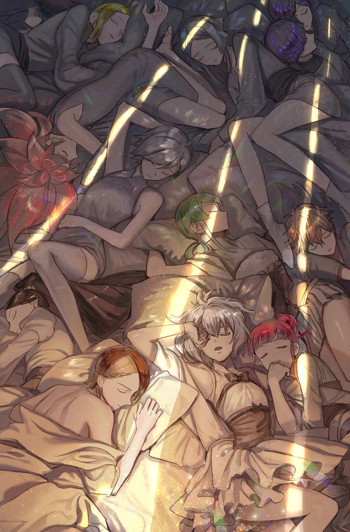 Diamond (Houseki no Kuni), Benitoite (Houseki no Kuni), design, Bort (Houseki no Kuni), close-up, high angle view, jewels, indoors, full frame, Zircon (Houseki no Kuni), Phone HD Wallpaper