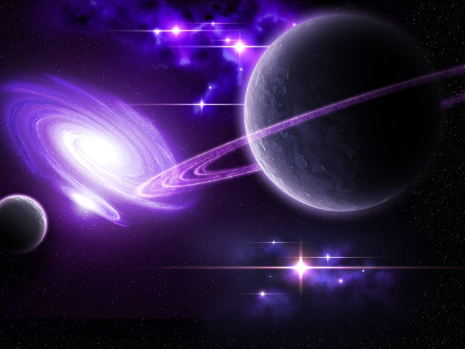 light - natural phenomenon, space, night, galaxy, red, led, science, blue, planet, planetary rings, illuminated, black, no people, 720P, planet earth, HD Wallpaper