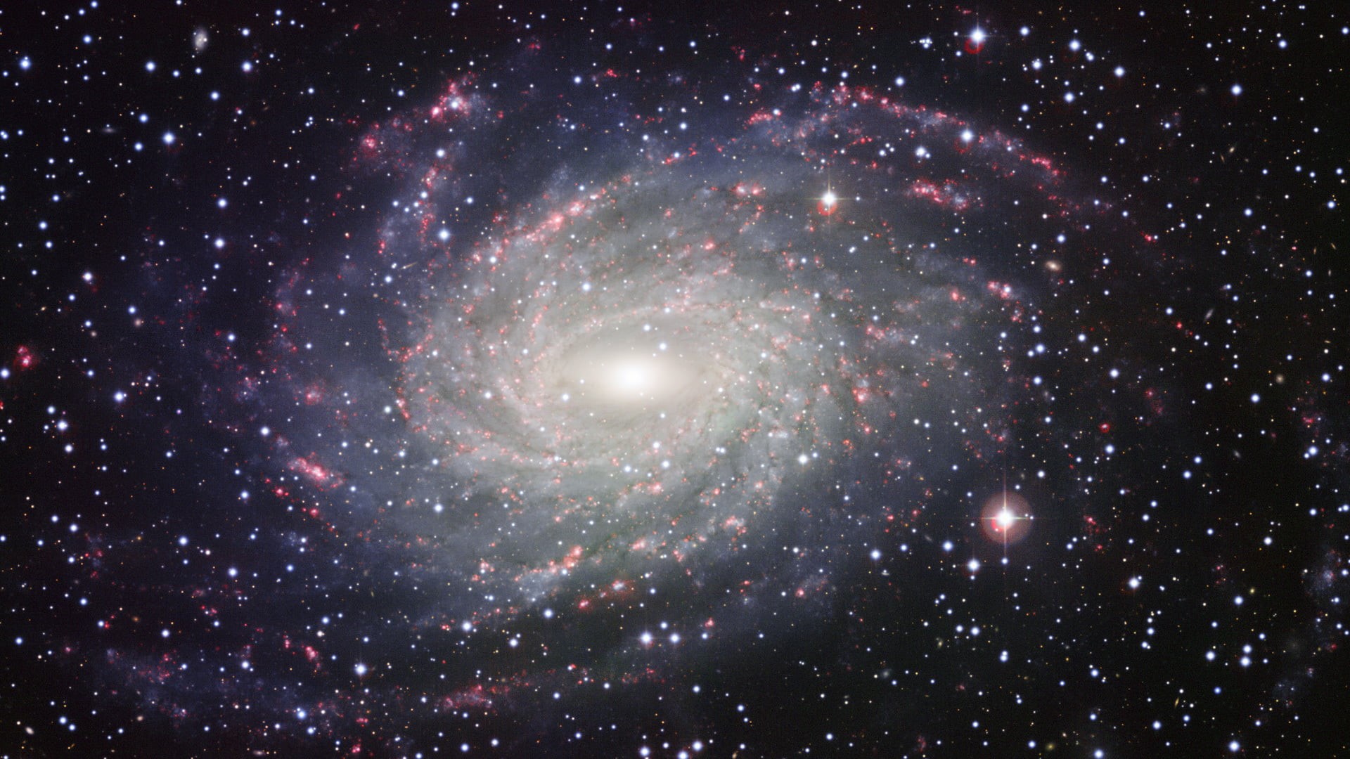 NGC 6744, way, no people, space, bright, majestic, illuminated, spiral galaxy, globular star cluster, luminosity, 1080P, outdoors, spiral, satellite view, HD Wallpaper