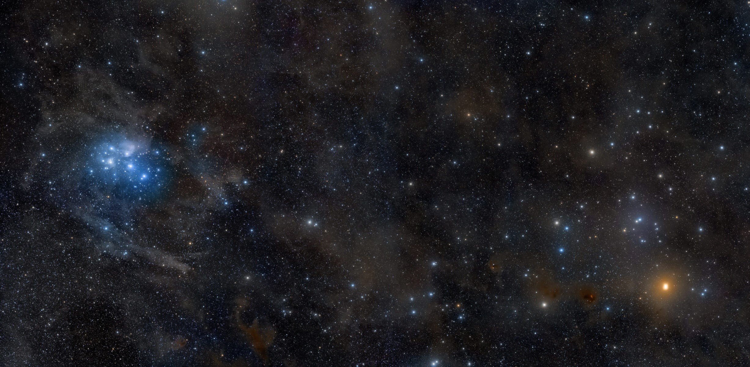 outdoors, sky, cloud - sky, galaxy, beauty in nature, astronomy, constellation, milky way, dark, The Hyades, blue, star field, backgrounds, Taurus, HD Wallpaper