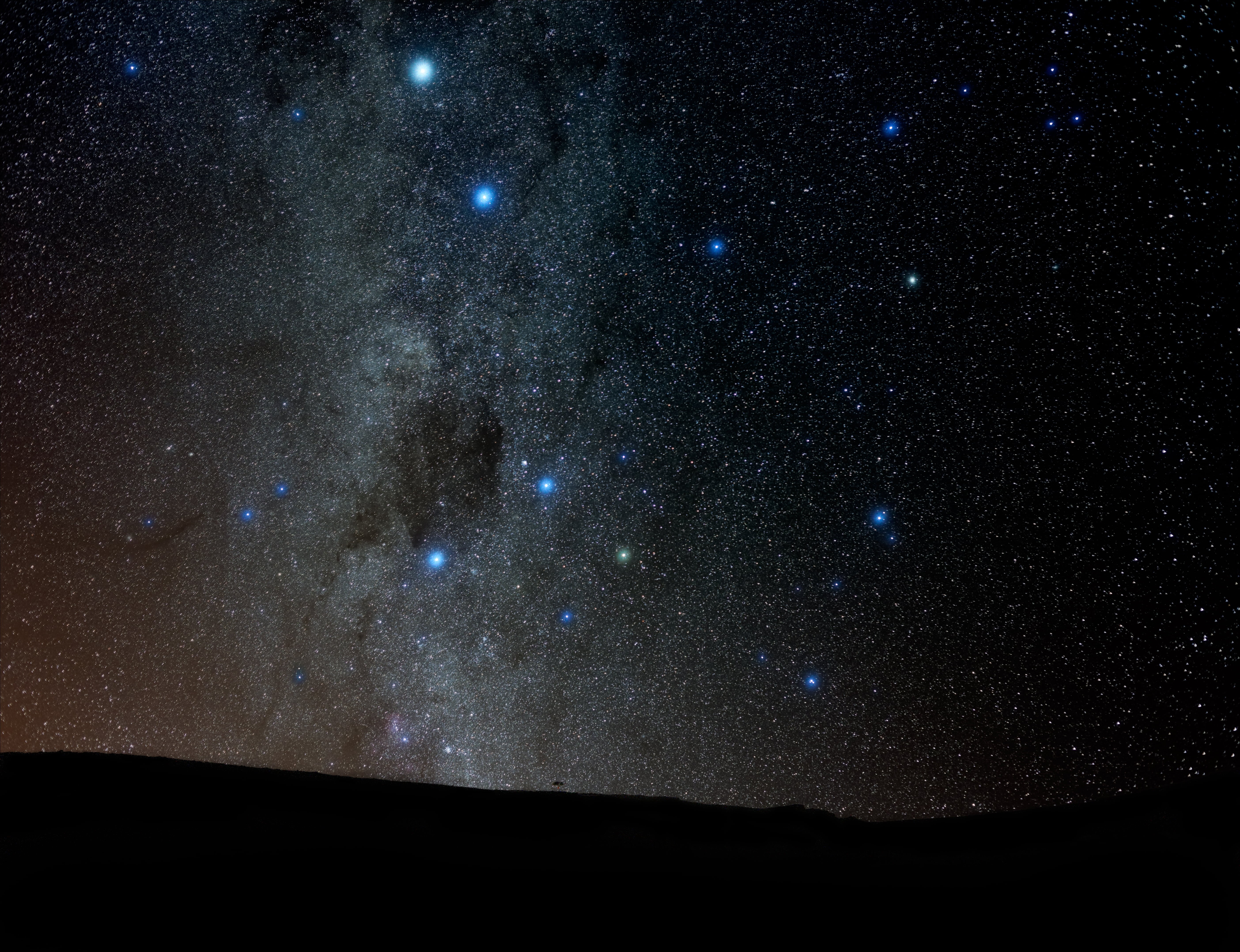 tranquil scene, Alpha and Beta Centauri, majestic, 5K, galaxy, outdoors, space, scenics - nature, space exploration, globular star cluster, no people, HD Wallpaper