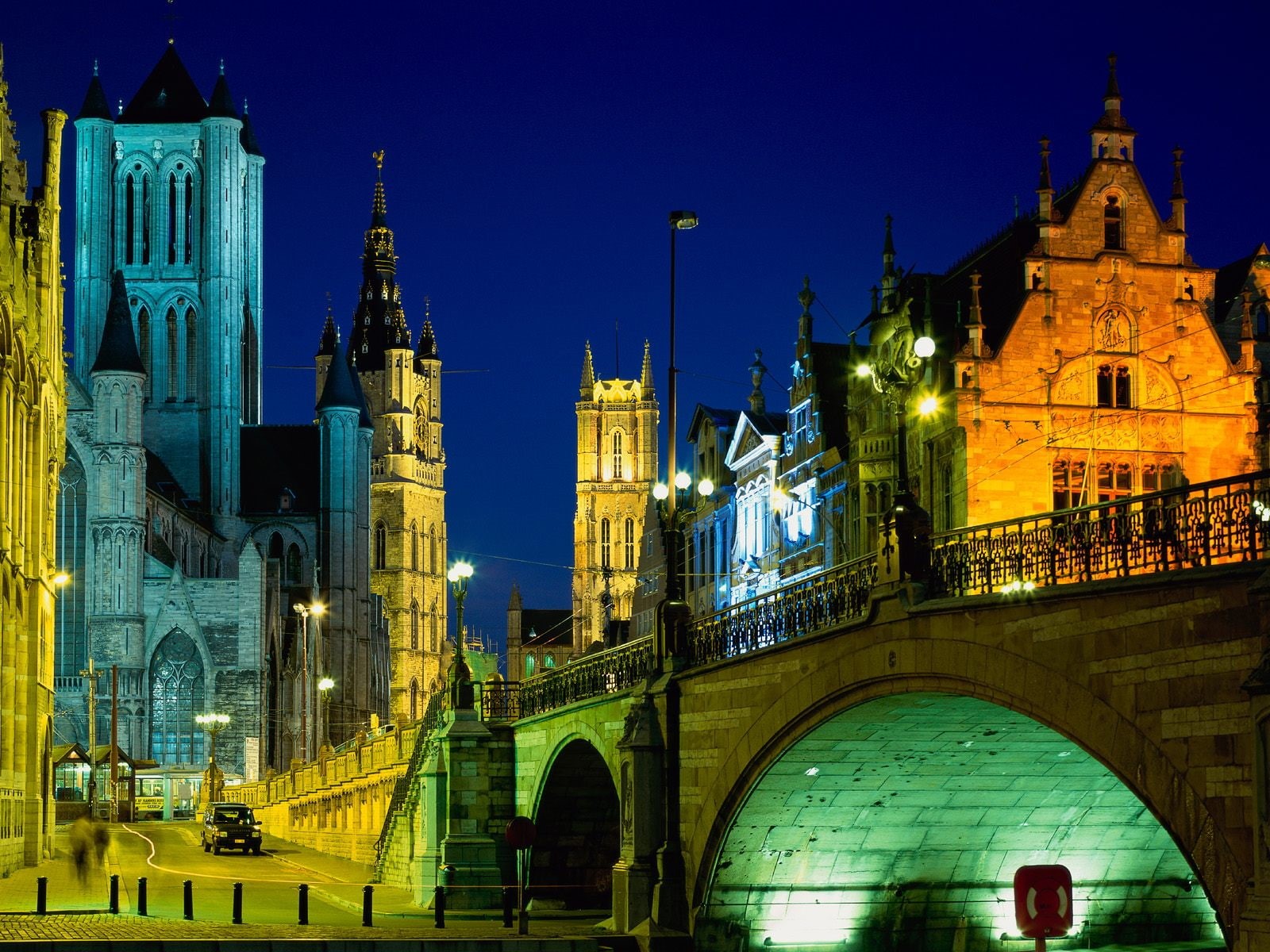 evening, belgium, 720P, ghent, HD Wallpaper