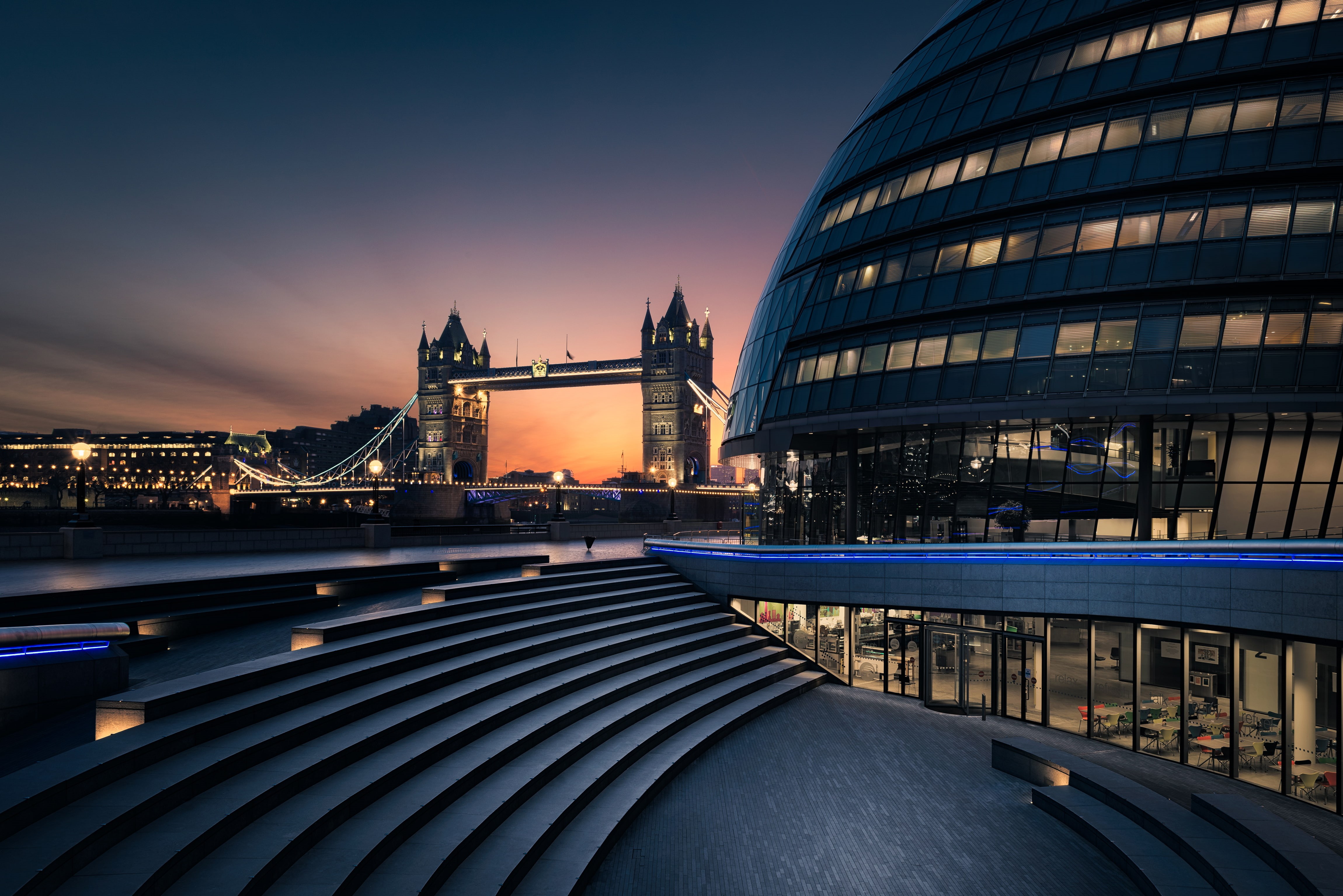 Tower Bridge, 4K, More London, London, England, 4K, HD Wallpaper