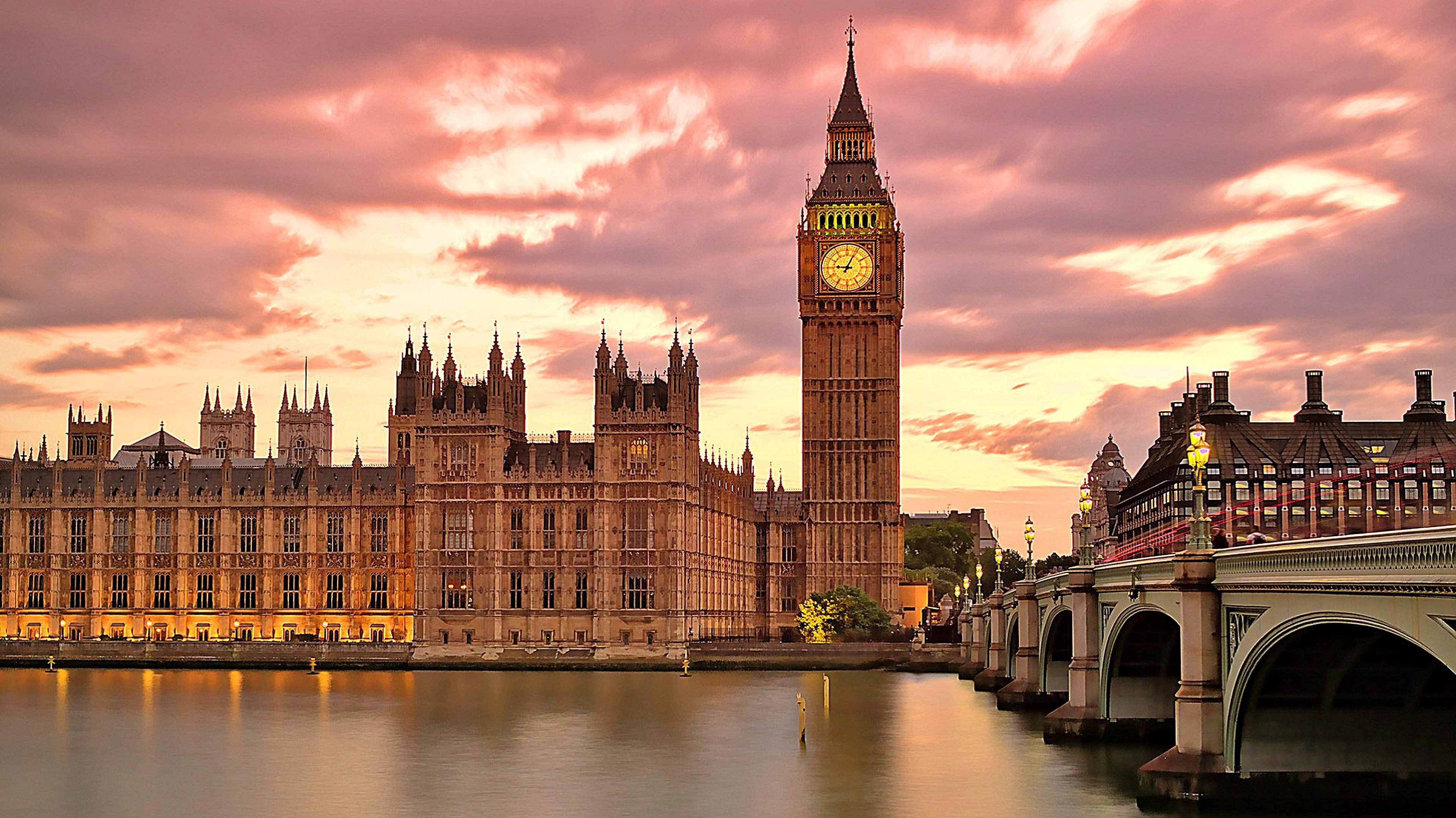 london, river, westminster bridge, 4K, united kingdom, big ben, europe, westminster, thames, bridge, HD Wallpaper