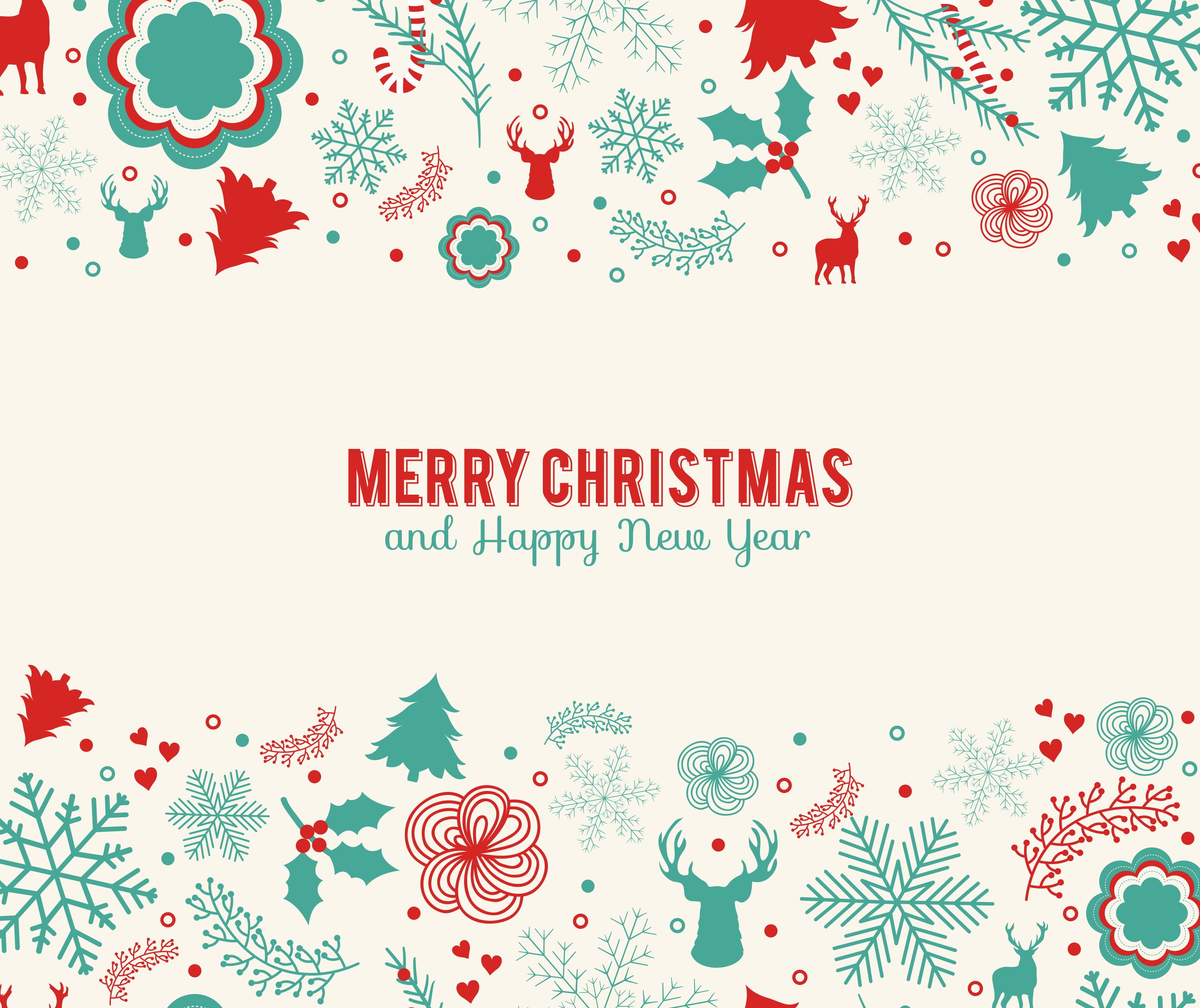Merry Christmas, 2K, Happy new year, HD Wallpaper