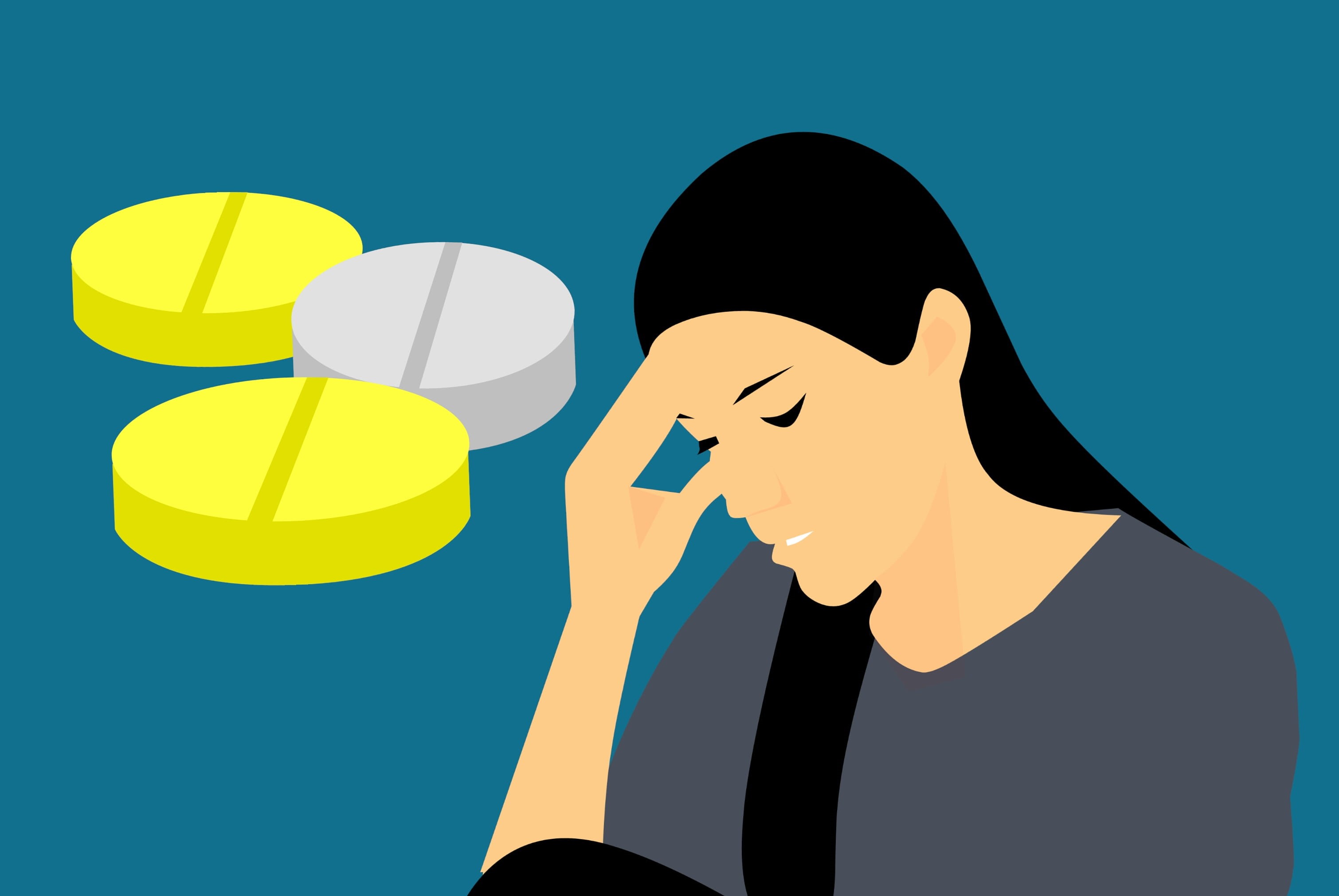 injury, girl, concept, unwell, headache, connection, ill, woman, wireless technology, blue background, blue, massaging, medicine, colored background, businessman, HD Wallpaper