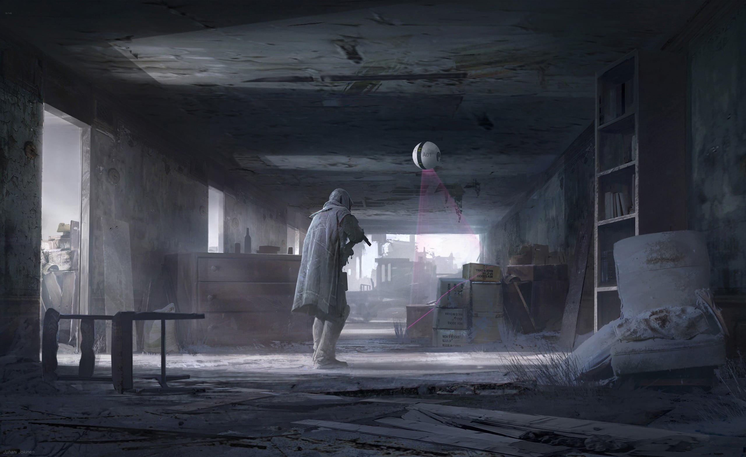 ruin, women, lifestyles, architecture, artwork, industry, 2K, architectural column, occupation, obsolete, indoors, apocalyptic, abandoned, clothing, building, HD Wallpaper