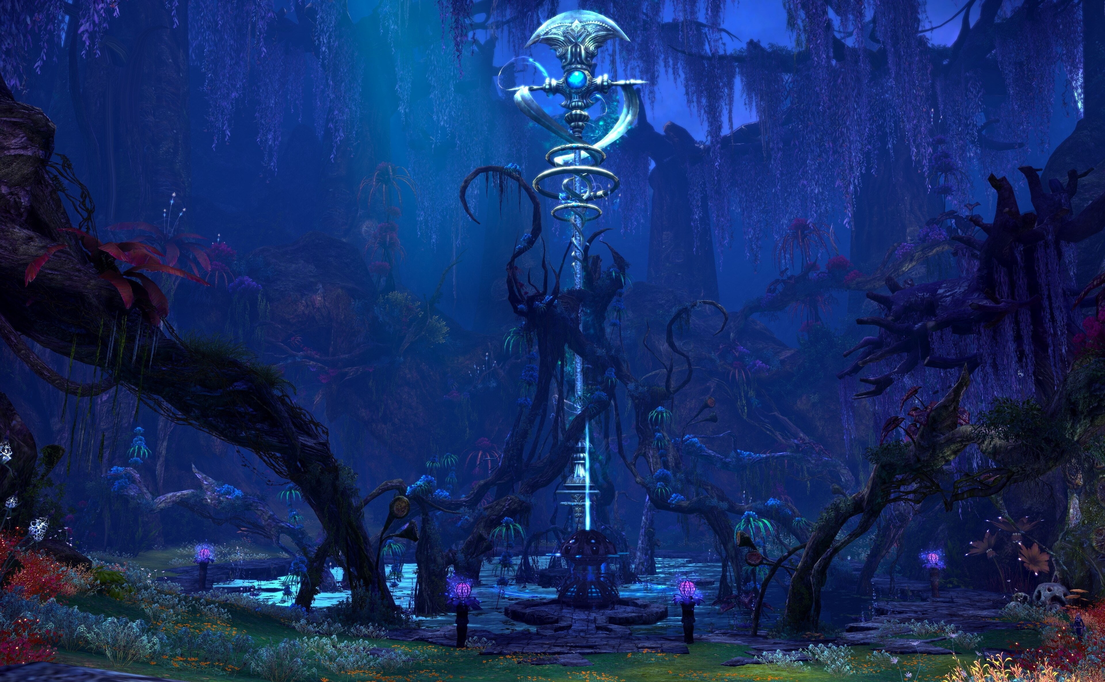 creativity, human representation, statue, built structure, 4K, night, belief, no people, spirituality, tera online 4k download latest  for pc, sculpture, HD Wallpaper