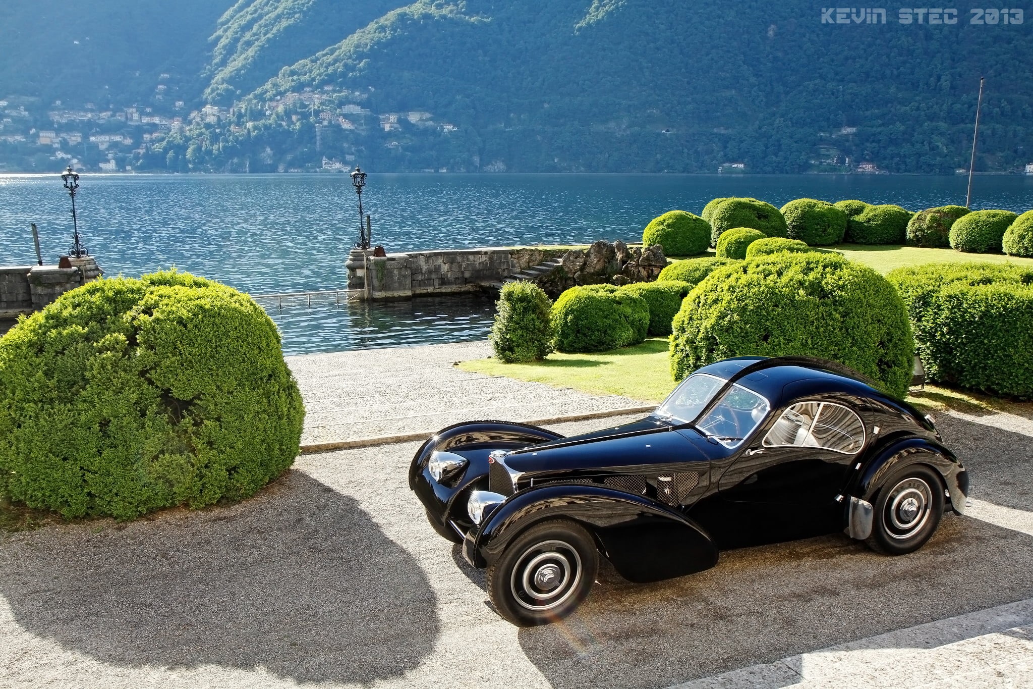 car, europe, Como, landscape, scenics, no People, 1080P, classic, day, old, 1938, plant, sea, black, architecture, tranquility, land Vehicle, Lake Como, HD Wallpaper