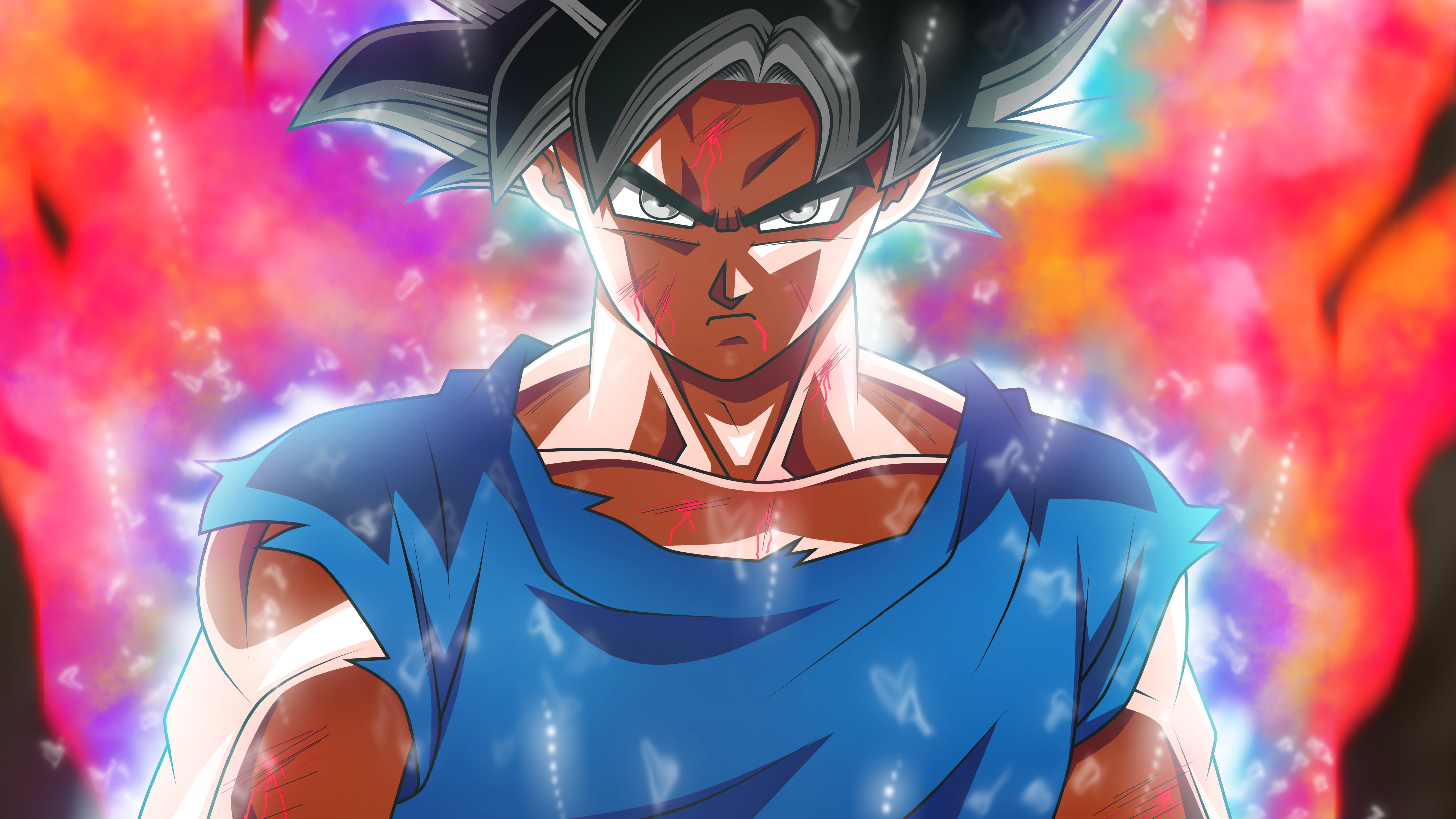 backgrounds, human Head, focus on foreground, power, goku, computer Graphic, low angle view, 5K, helmet, illuminated, human representation, people, indoors, HD Wallpaper