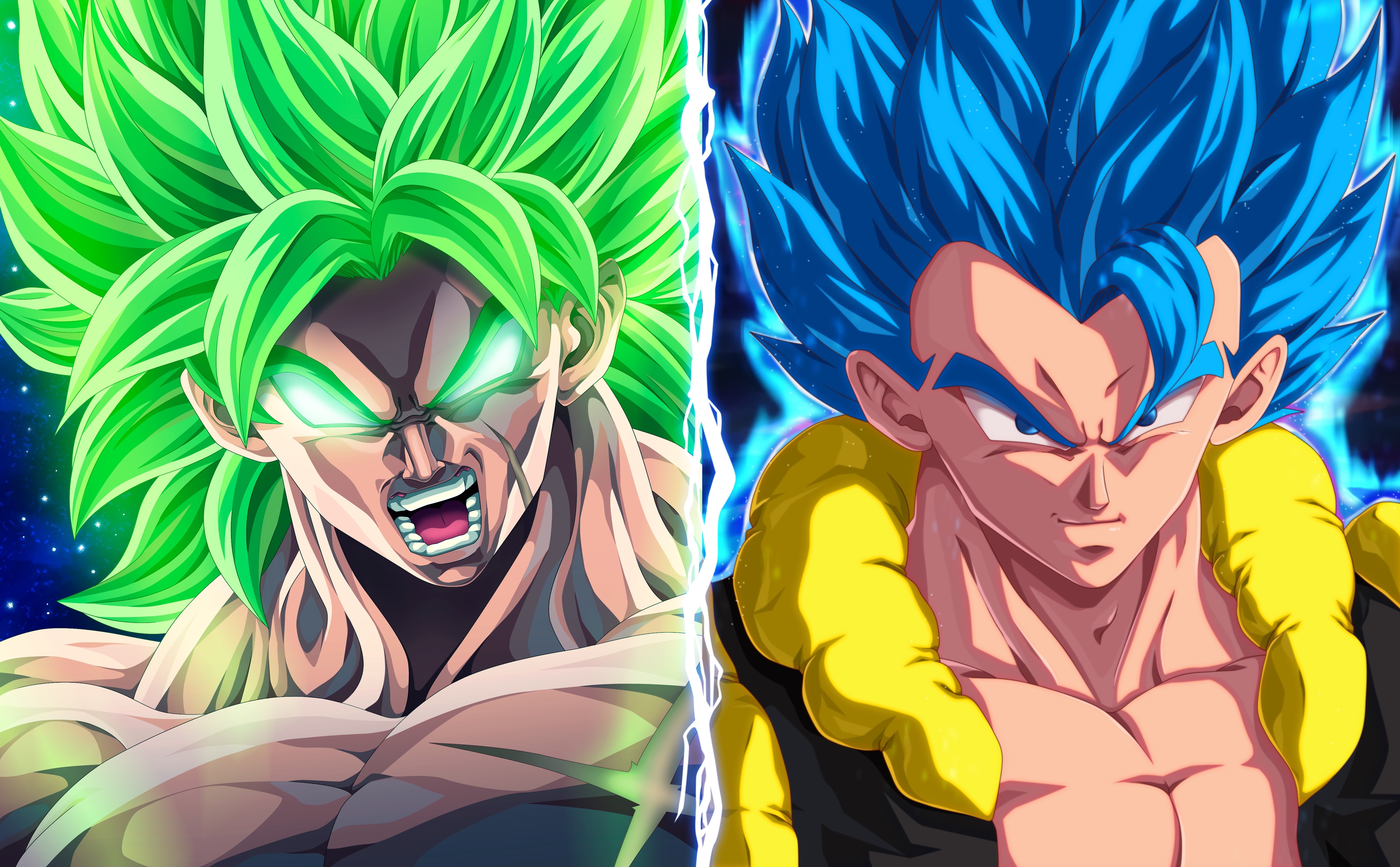 Gogeta (Dragon Ball), Dragon Ball, Broly (Dragon Ball), Dragon Ball Super, 5K, HD Wallpaper