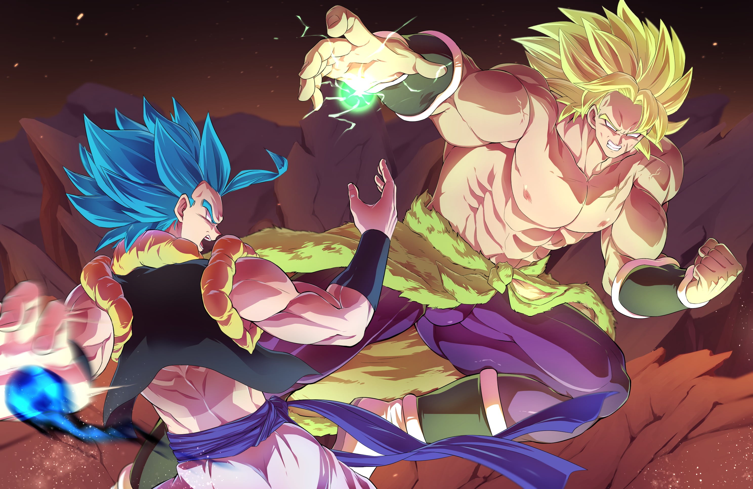 Broly (Dragon Ball), Dragon Ball Super: Broly, Gogeta (Dragon Ball), 2K, Movie, HD Wallpaper