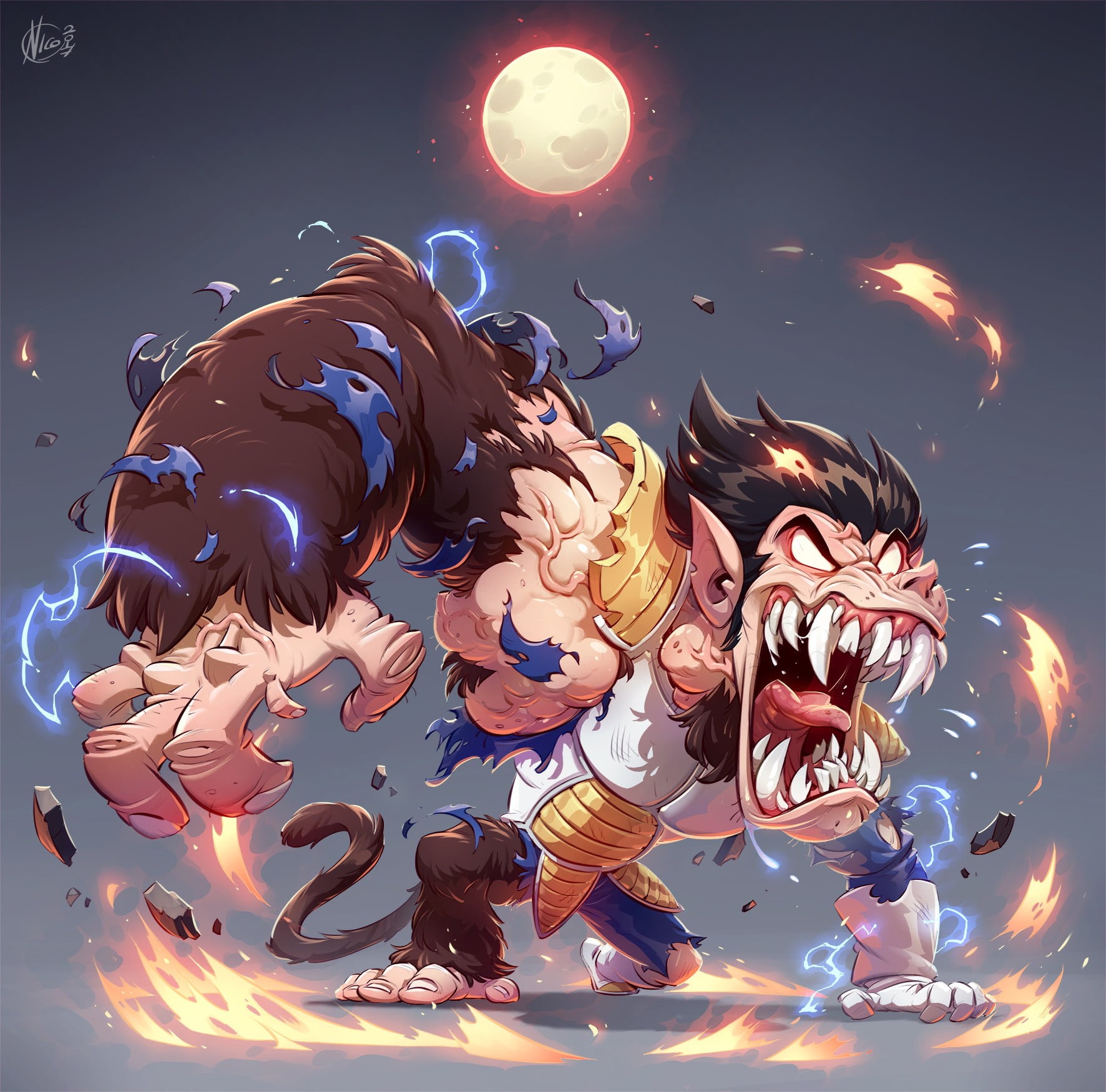 untitled, celebration, emotion, digital composite, outdoors, adult, people, star - space, night, happiness, Dragon Ball Z, Dragon Ball, nature, art and craft, HD Wallpaper