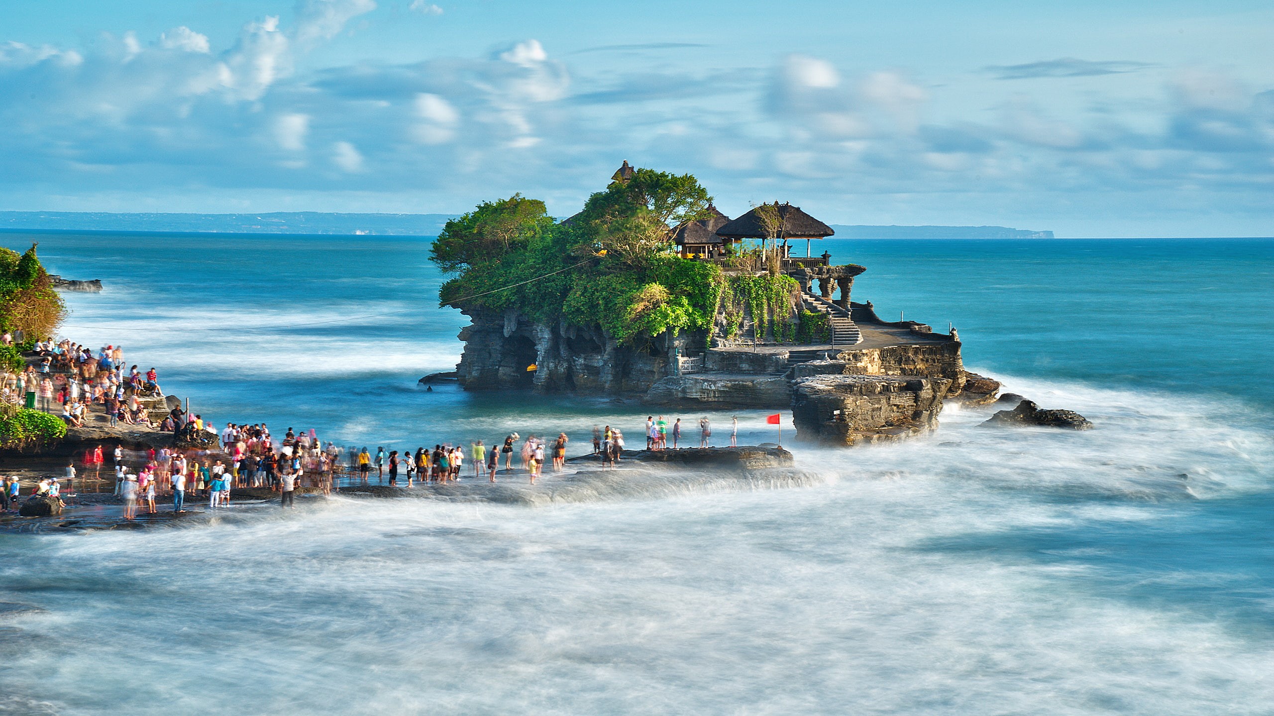 tanah, temple, island, rock, lot, bali, indonesian, photography, pura, near, 2K, HD Wallpaper