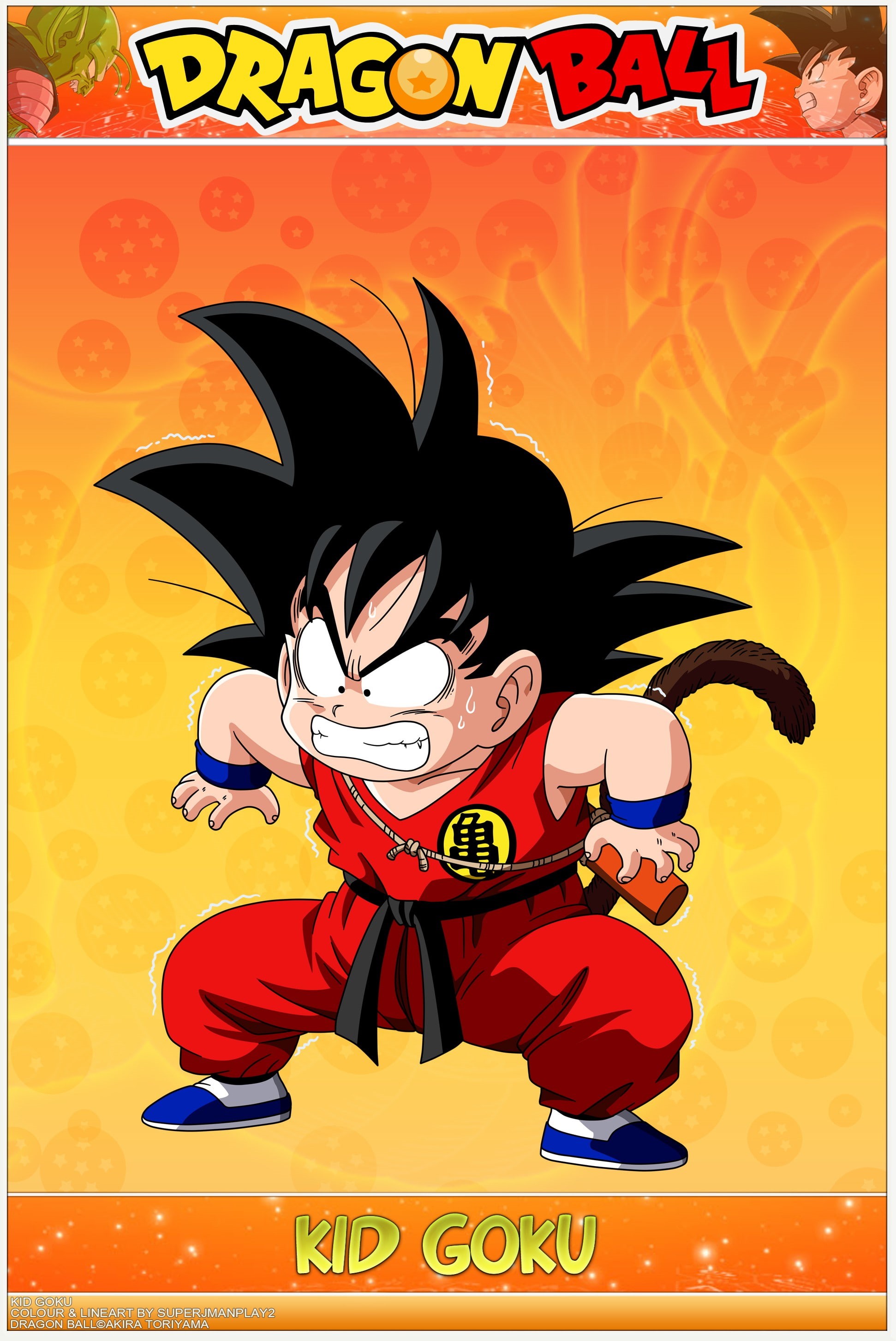 goku, kid, dragon, ball, 2K, Phone HD Wallpaper