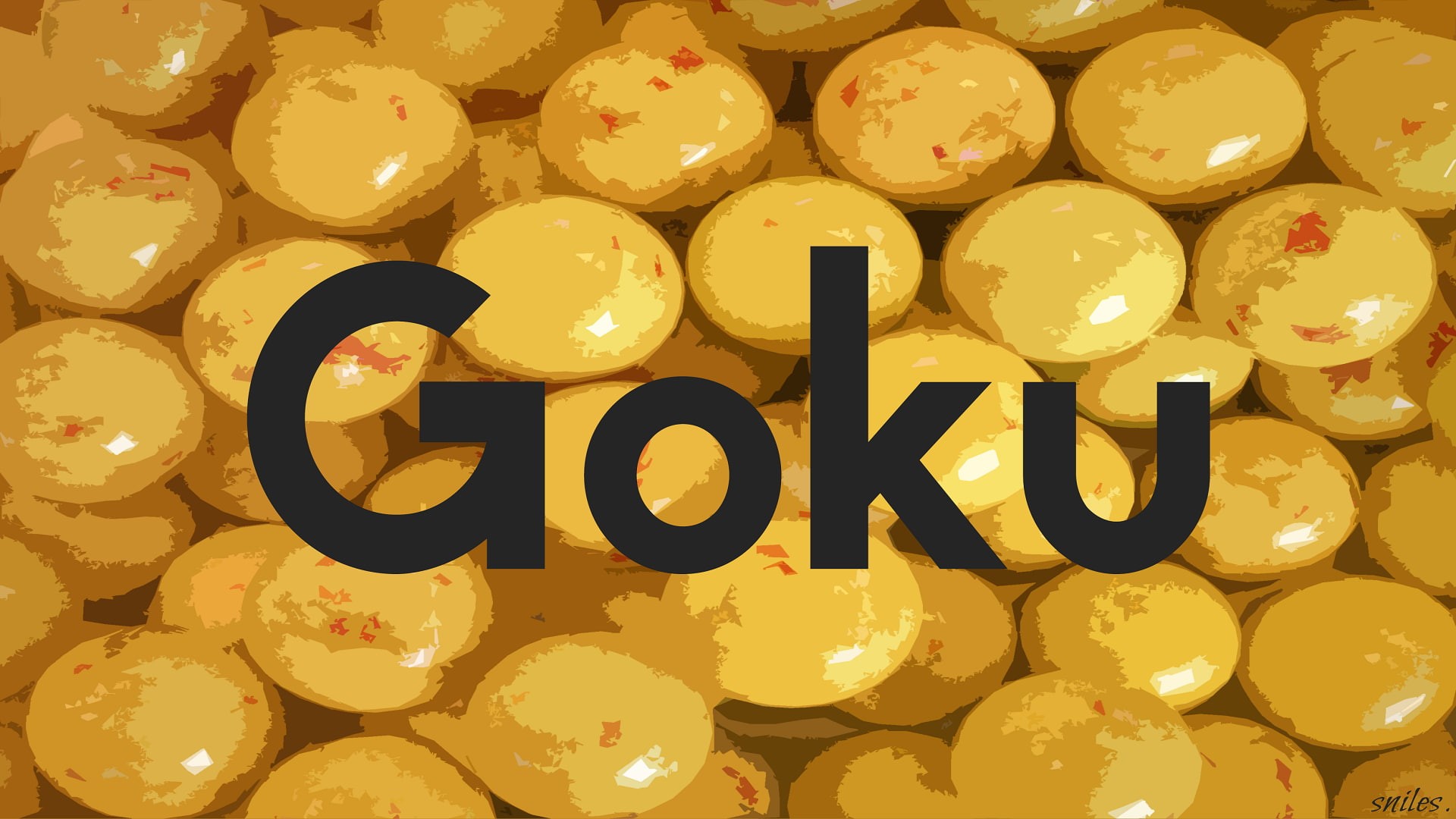 1080P, yellow, decoration, still life, Kid Goku, anime, Son Goku, shape, indoors, lighting equipment, illuminated, close-up, full frame, backgrounds, large group of objects, HD Wallpaper