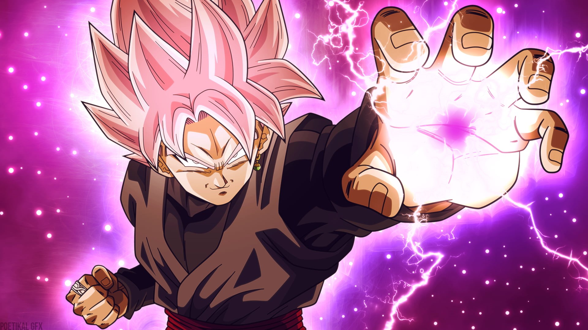 Super Saiyajin Rosé, 1080P, Goku Black, Dragon Ball Super, anime, HD Wallpaper