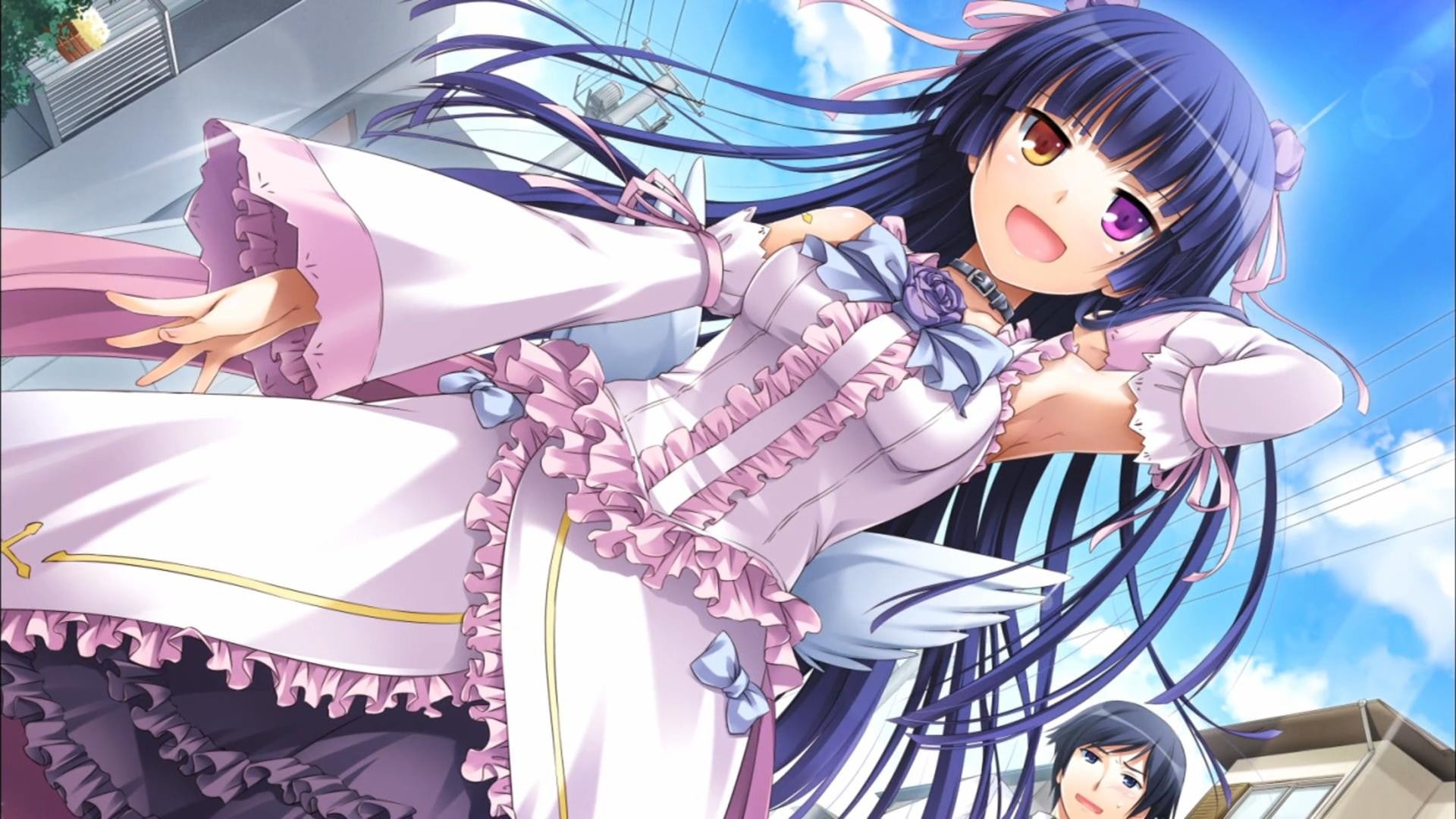 lolita fashion, art and craft, pink color, anime, close-up, fashion, sky, nature, Ore no Imouto ga Konnani Kawaii Wake ga Nai, sunlight, day, 1080P, female likeness, HD Wallpaper
