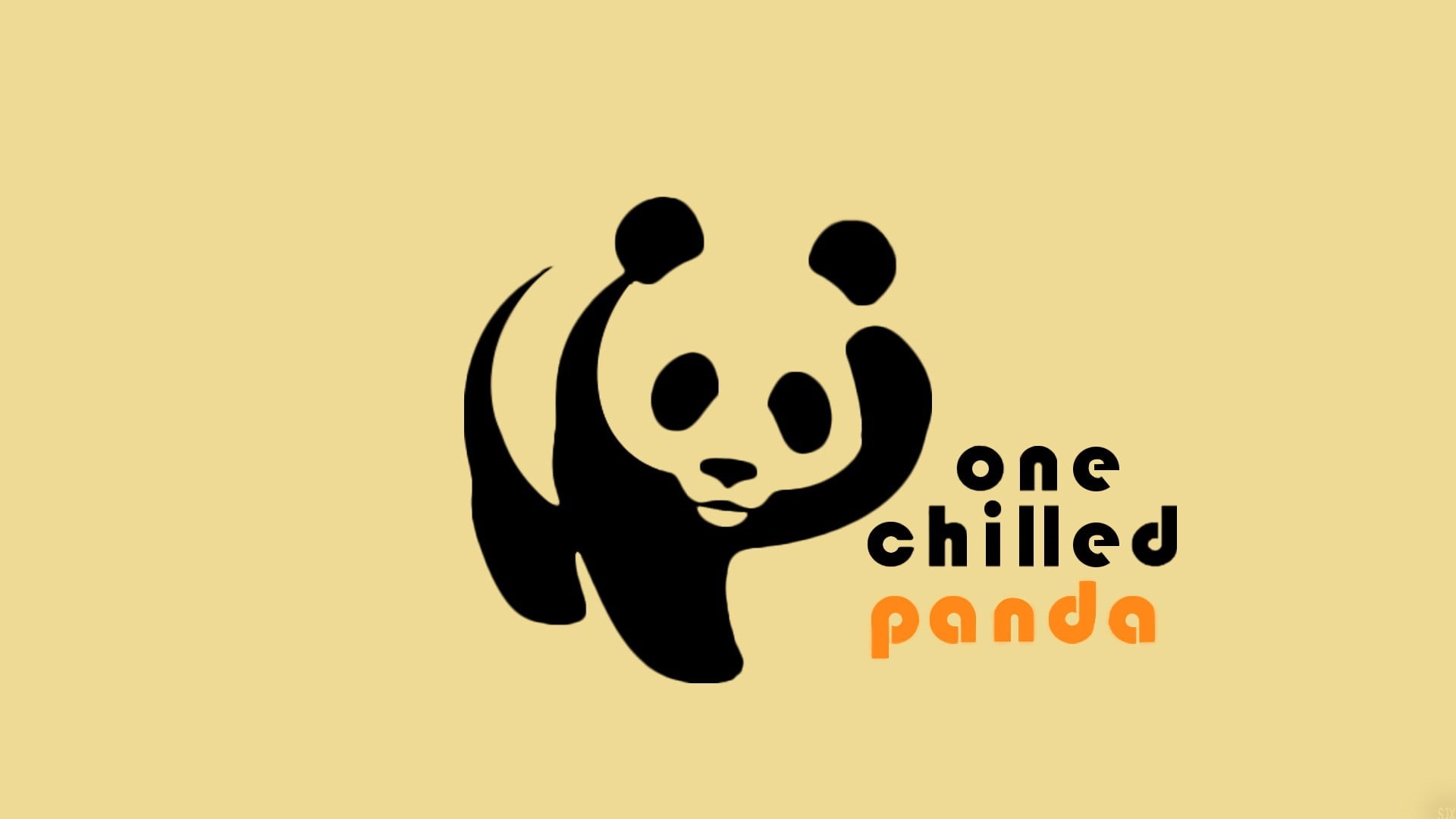 chillstep, text, communication, colored background, smiling, anthropomorphic smiley face, fun, human representation, artwork, no people, panda, creativity, HD Wallpaper