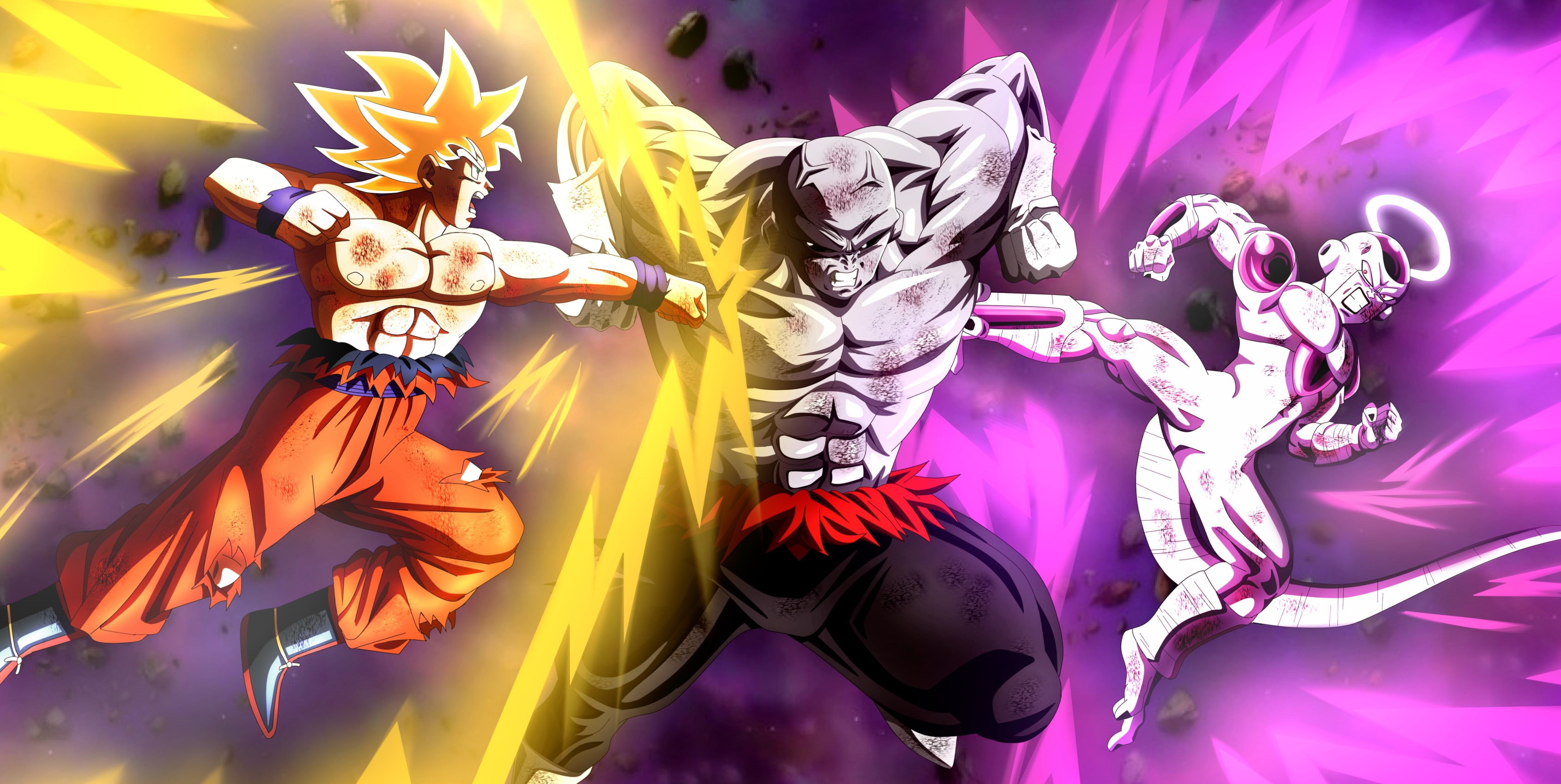 2K, Goku, Dragon Ball Super, Jiren (Dragon Ball), za (Dragon Ball), Dragon Ball, HD Wallpaper