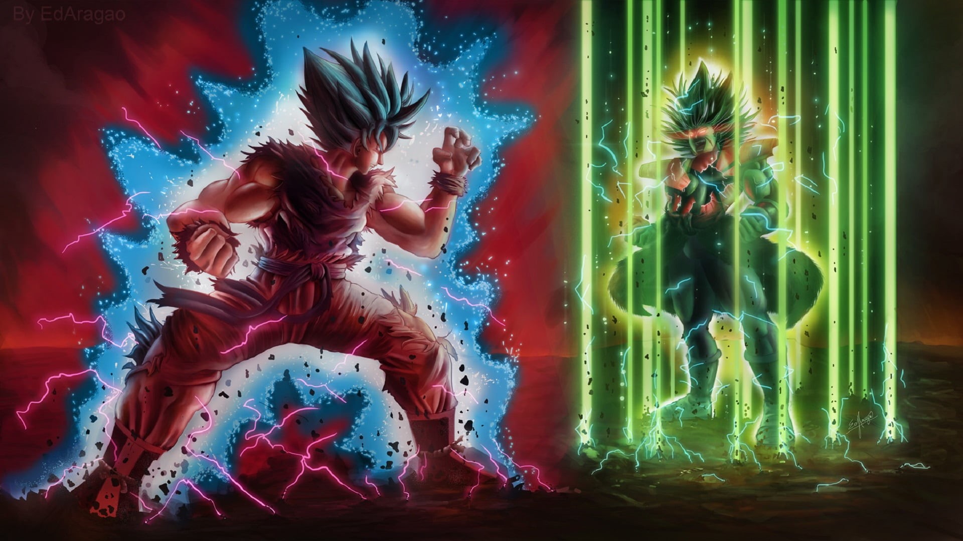 1080P, Broly (Dragon Ball), Dragon Ball Super: Broly, Goku, Movie, HD Wallpaper