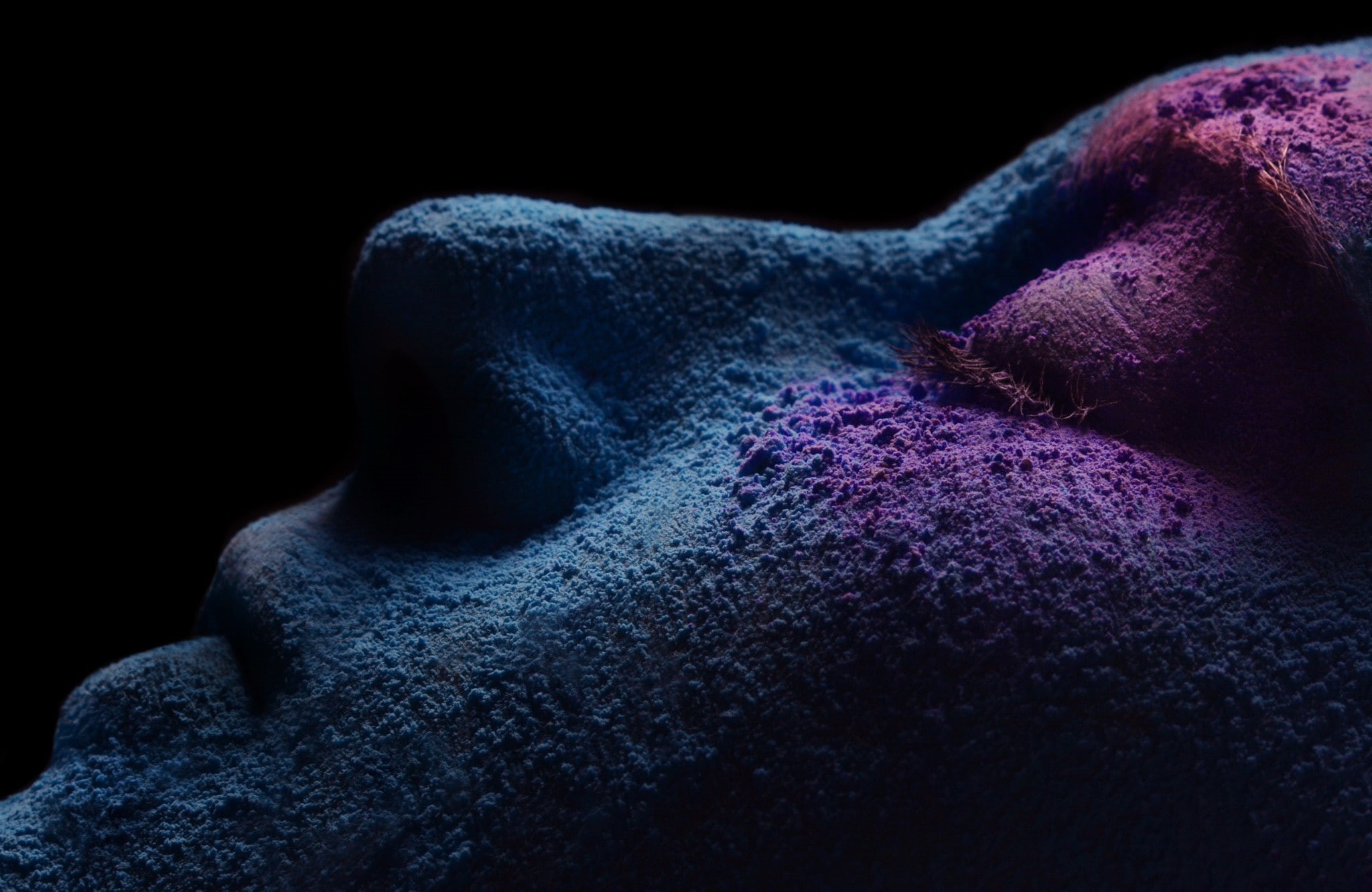 pigments, photography, 1080P, macro, closed eyes, model, face, HD Wallpaper
