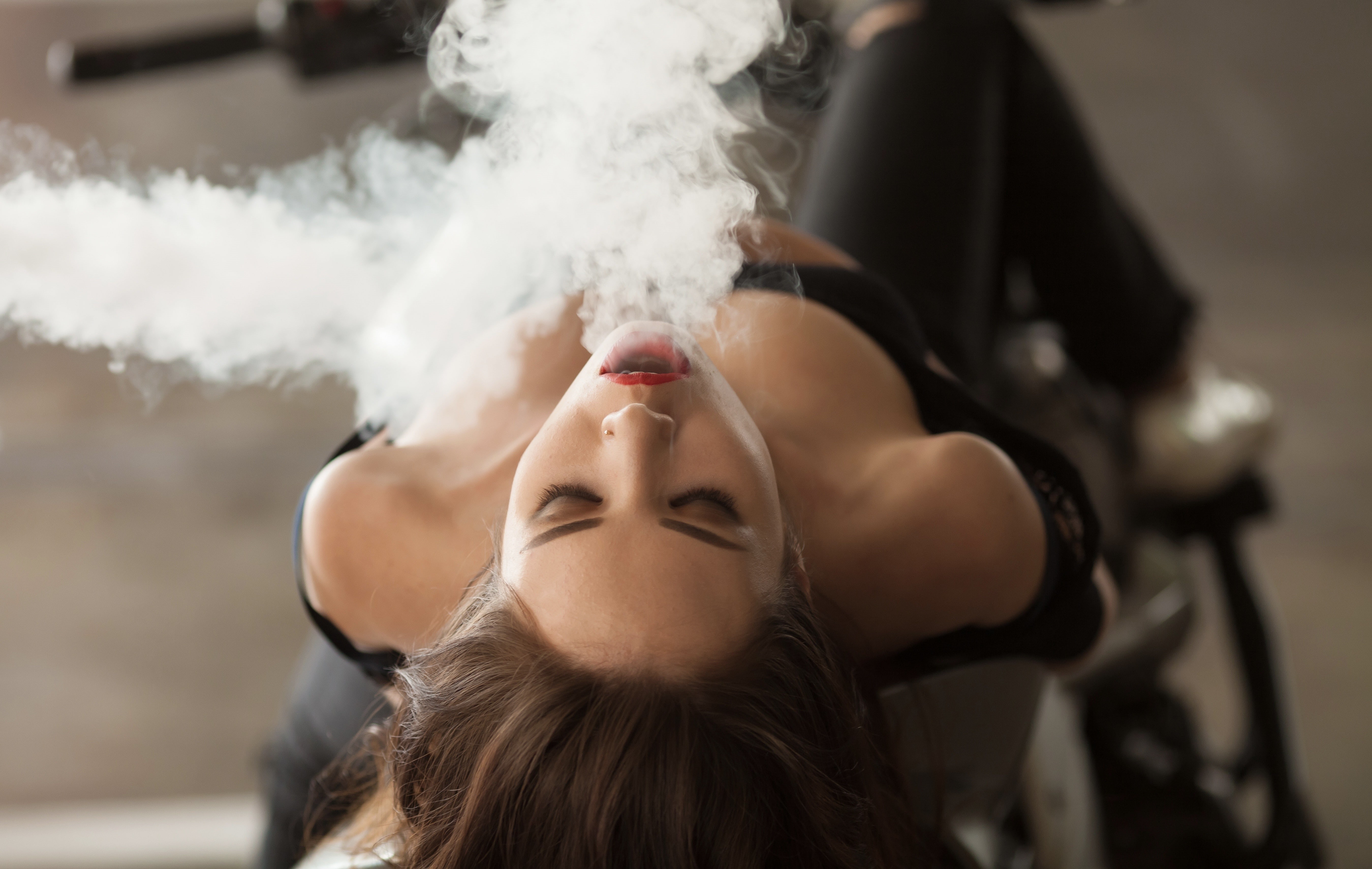human limb, 5K, adult, portrait, human body part, model, face, limb, smoke - physical structure, hair, body part, bare shoulders, indoors, human arm, women, HD Wallpaper