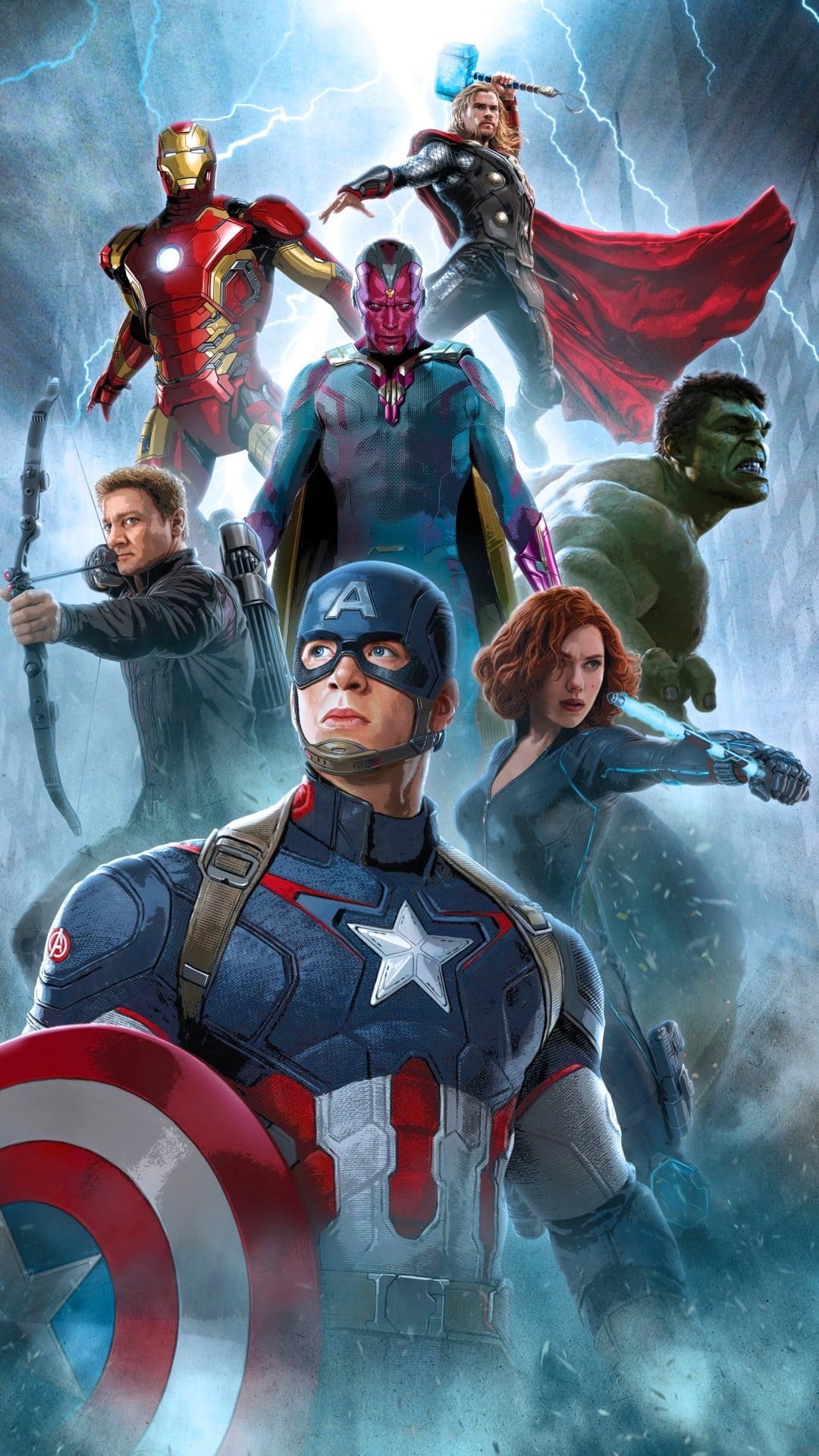 men, looking at camera, males, women, human limb, adult, 1080P, headwear, human arm, hollywood, avengers: age of ultron, helmet, females, front view, emotion, Phone HD Wallpaper