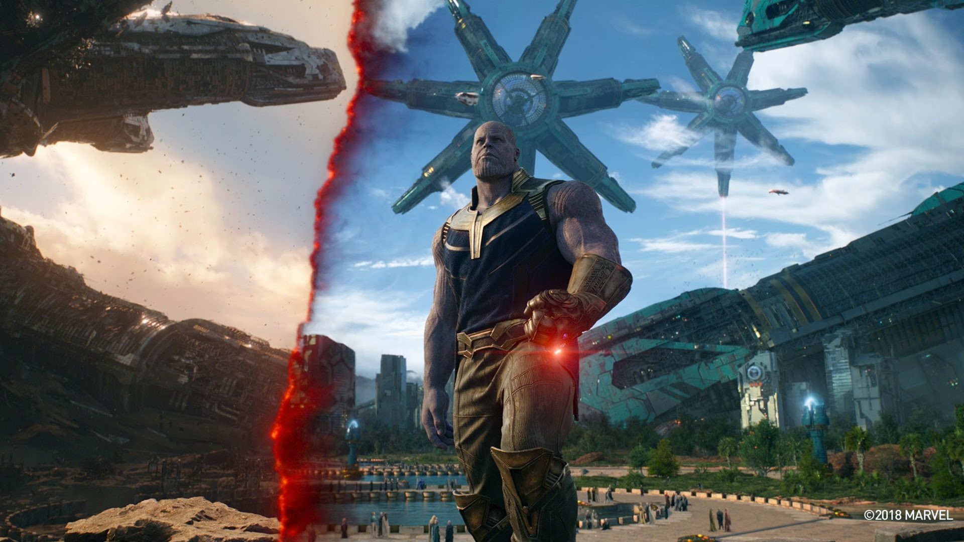 titan, avengers, war, thanos, 1080P, infinity, HD Wallpaper