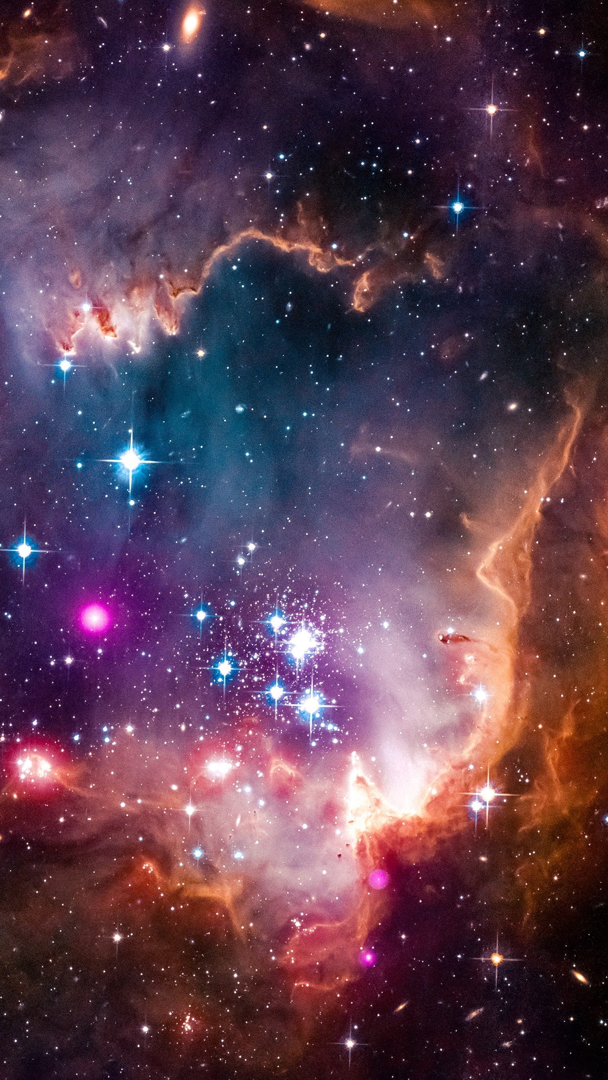 galaxy, 1080P, space, Portrait Display, vertical, Phone HD Wallpaper