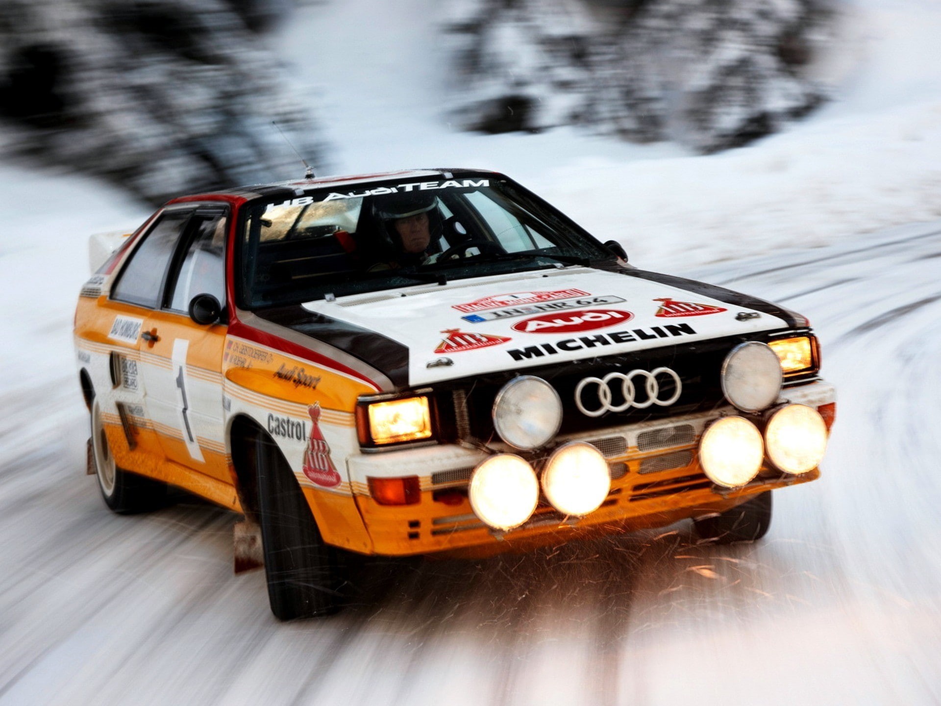 Audi Sport Quattro S1, 1080P, car, rally cars, Audi, sports car, audi quattro, old car, HD Wallpaper