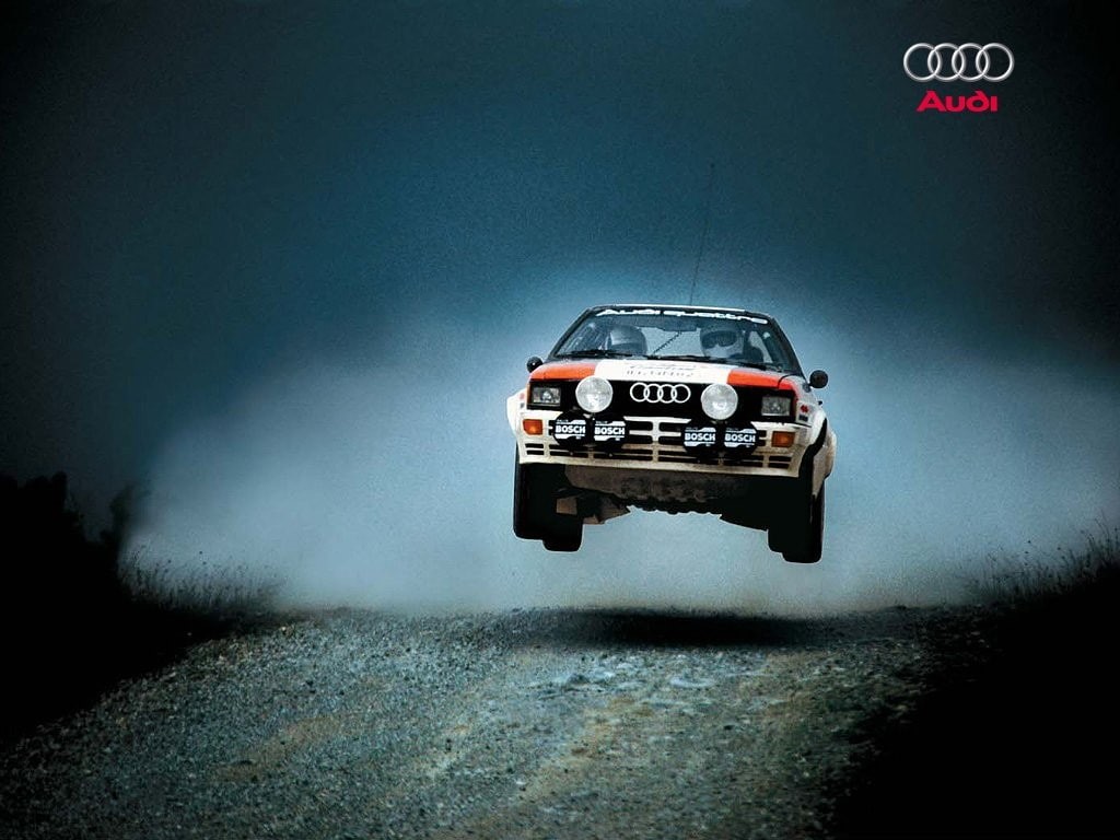 smoke - physical structure, road trip, car, sign, Rally, speed, mode of transportation, Audi, street, Quattro, city, dust, transportation, road, land vehicle, HD Wallpaper