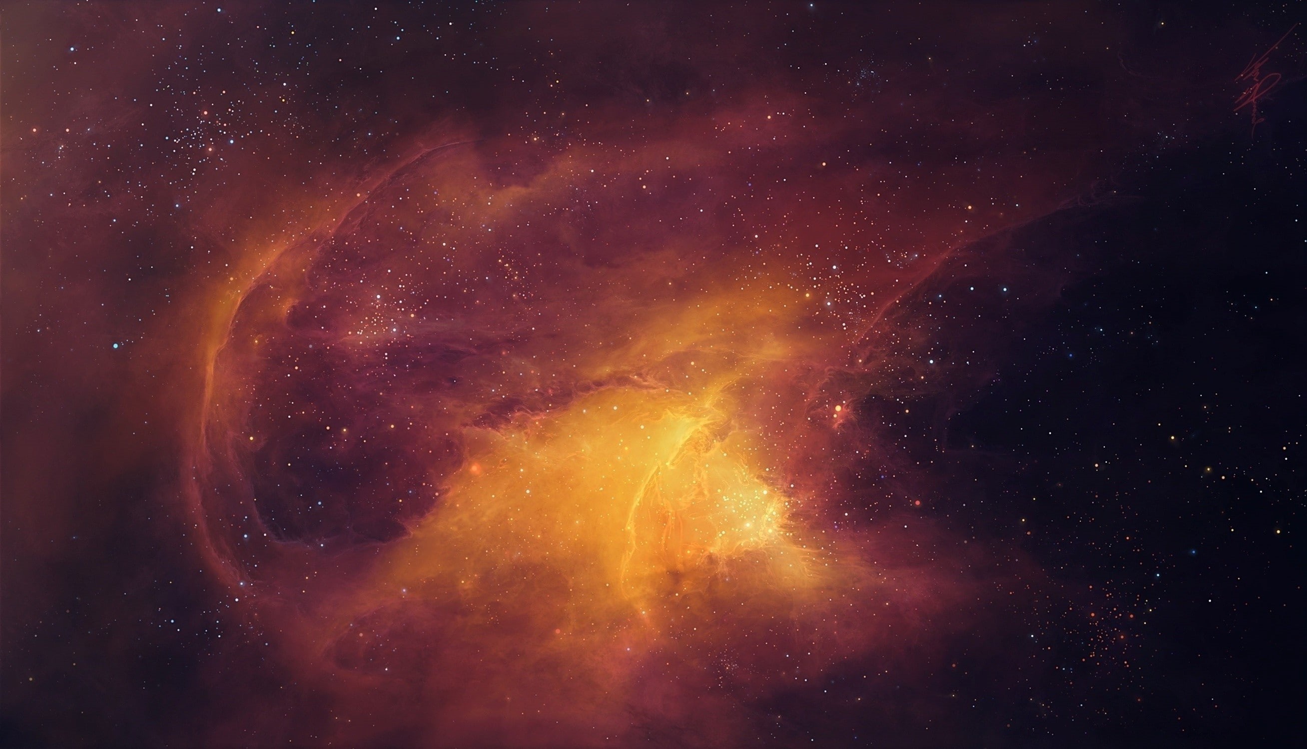 bright, galaxy, night, space, dust, outdoors, beauty in nature, awe, luminosity, red, planet - space, astronomy, 2K, no people, glowing, star - space, HD Wallpaper