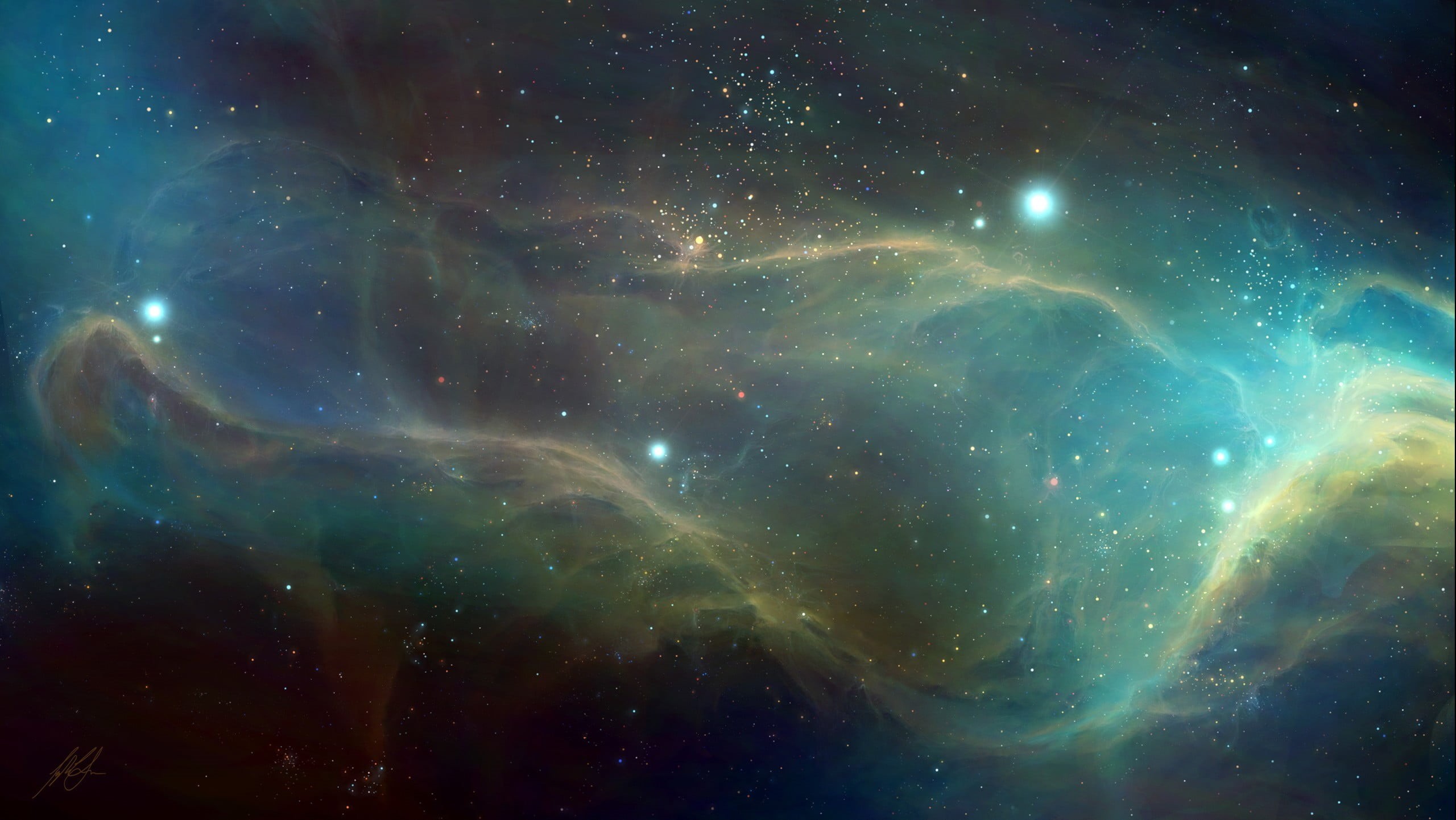 TylerCreatesWorlds, sky, star cluster, scenics - nature, star - space, stars, digital, tranquil scene, 2K, nature, constellation, galaxy, water, HD Wallpaper
