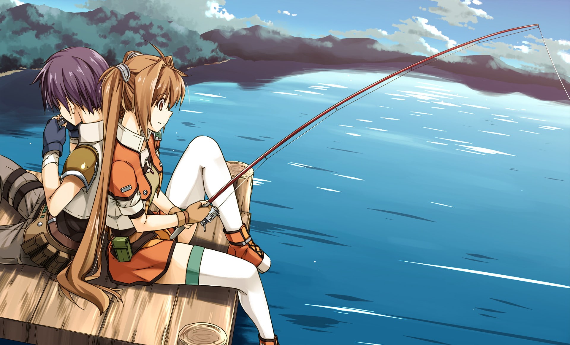 1080P, Anime, Joshua Bright, Sora no Kiseki, Estelle Bright, HD Wallpaper