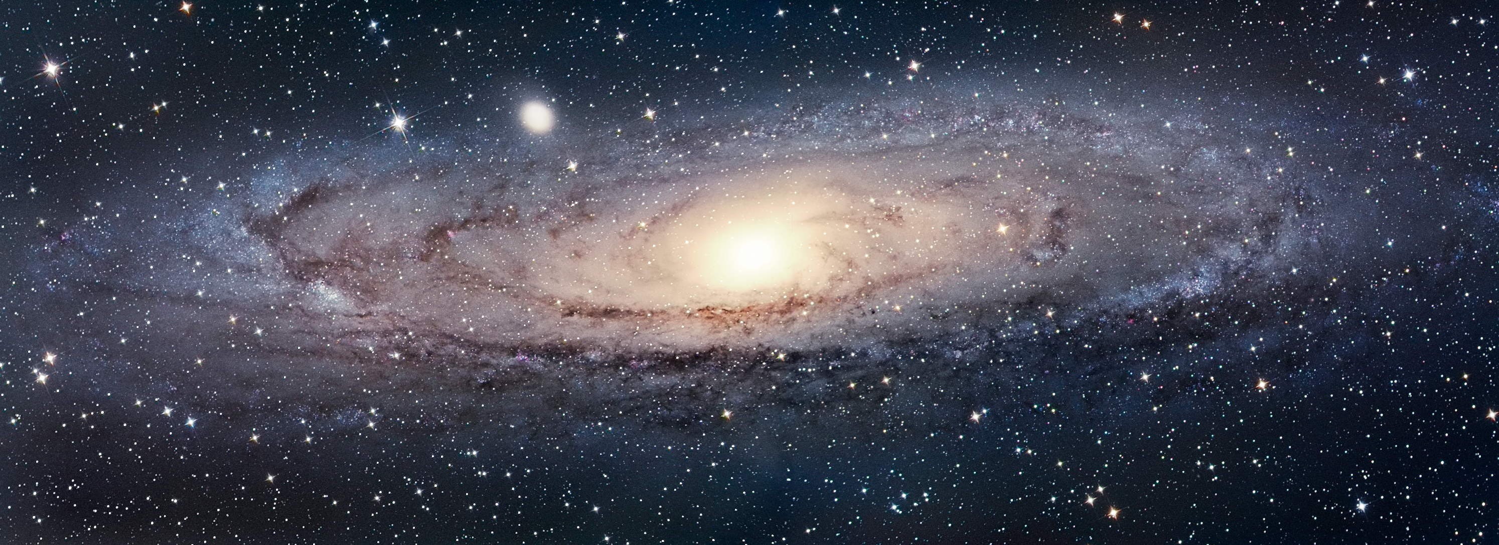outdoors, galaxy, beauty in nature, no people, illuminated, science, Andromeda, satellite view, dust, space, astronomy, 2K, space and astronomy, star - space, HD Wallpaper