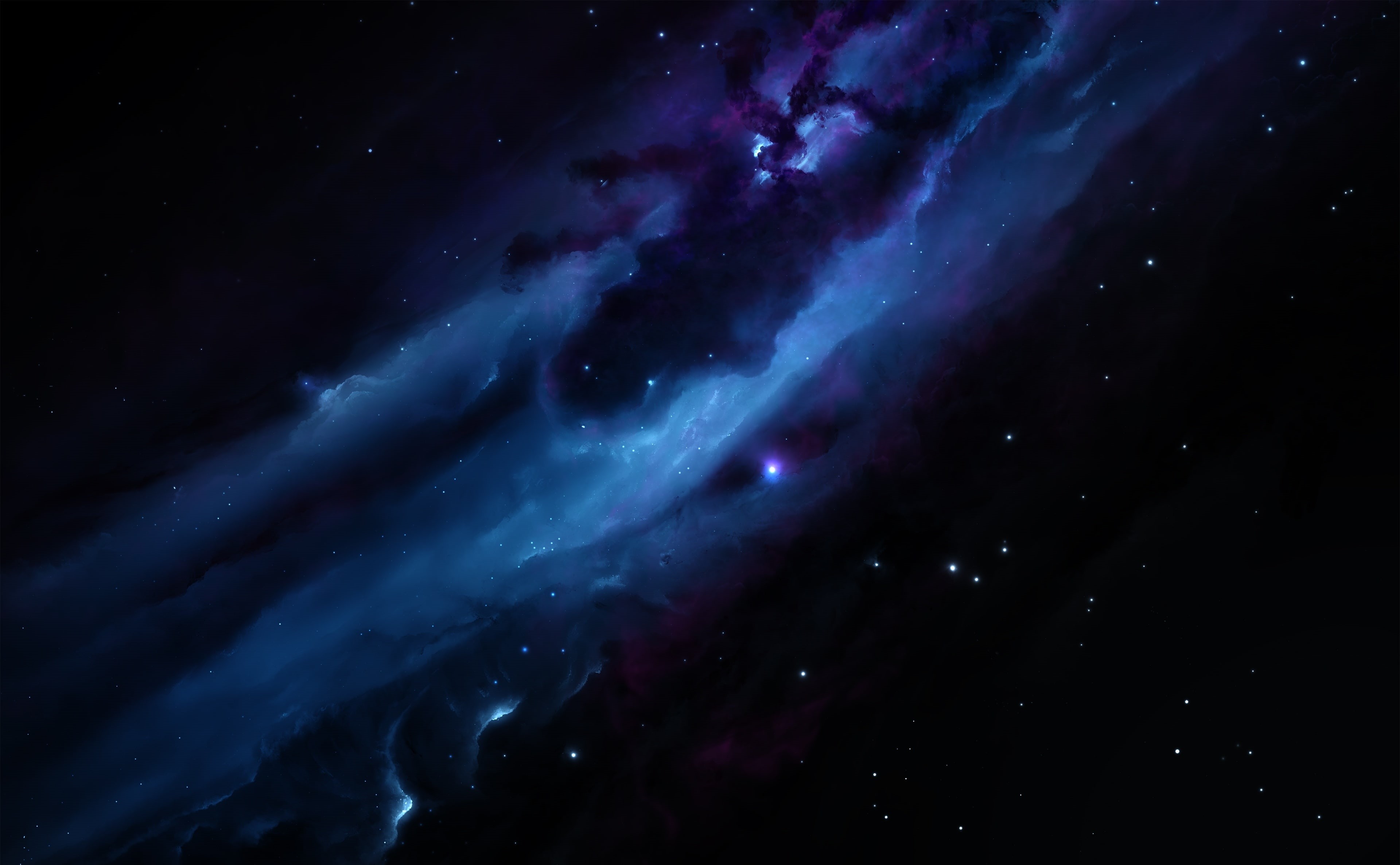 4K, beauty in nature, Macbook, Galaxy, entertaining, disturbing, nathan, sky, illustration, night, morbid, 4k, starkiteckt, no people, fascinating, outdoors, HD Wallpaper