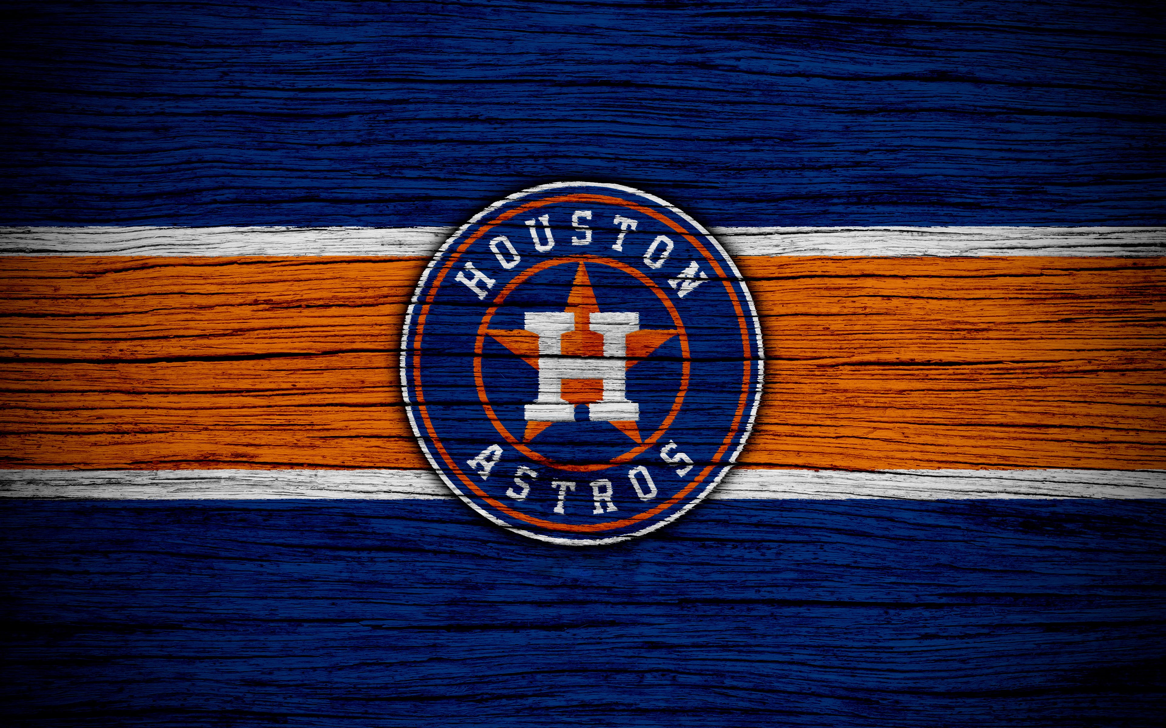 MLB, Logo, 4K, Baseball, Houston Astros, HD Wallpaper