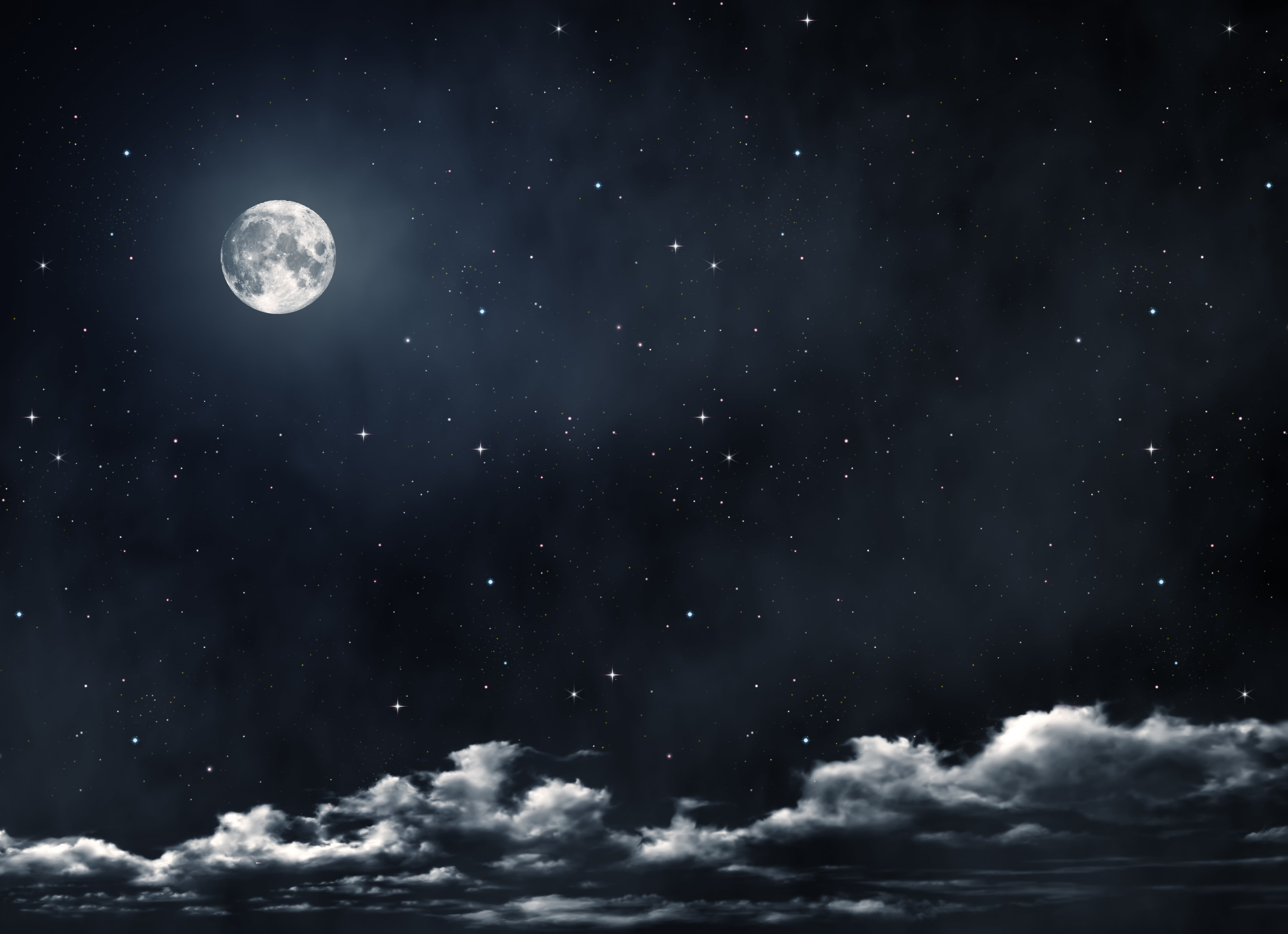 environment, fantasy, star - Space, scenics, outdoors, light - Natural Phenomenon, no People, tranquility, dark, stratosphere, night, glowing, moon, beauty in nature, HD Wallpaper