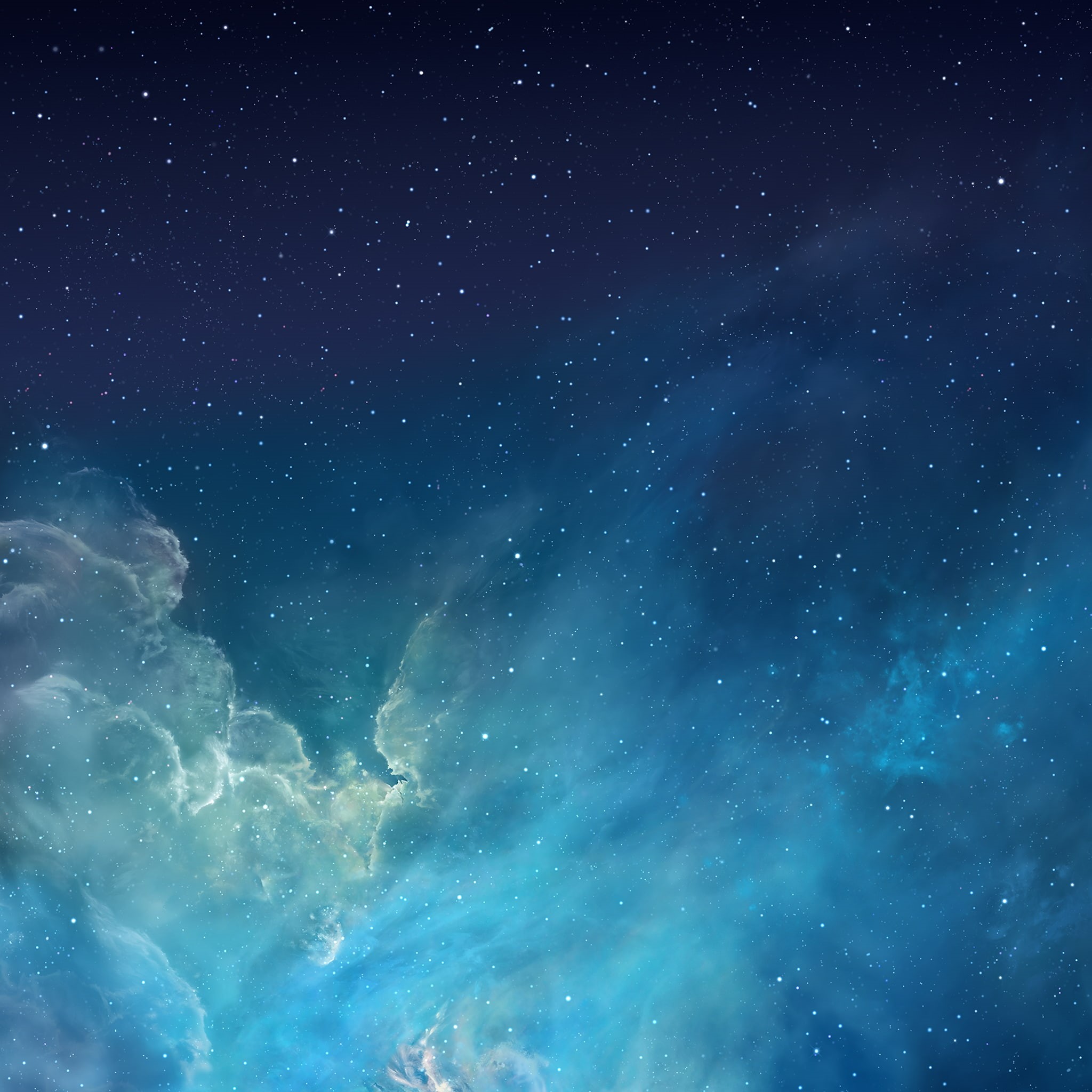 IOS 7, blue, tranquil scene, beauty in nature, idyllic, majestic, tranquility, scenics - nature, star, astronomy, sky, infinity, night, space, nature, space and astronomy, Phone HD Wallpaper