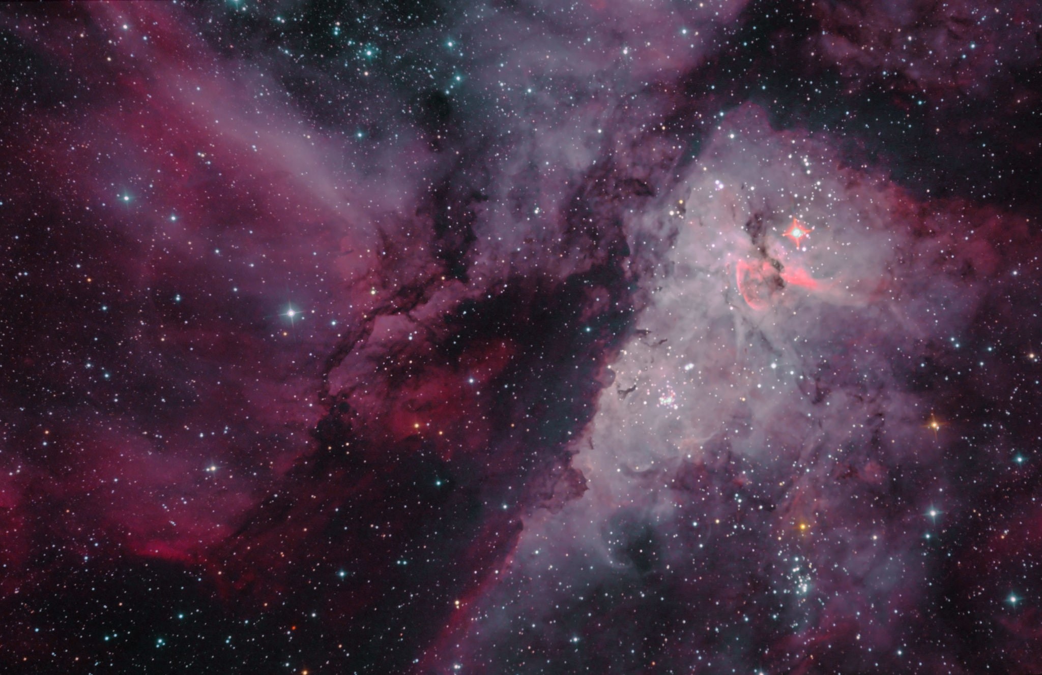 luminosity, outdoors, nature, the universe, astronomy, space exploration, sky, pink color, beauty in nature, The Carina Nebula, no people, night, cosmic, HD Wallpaper