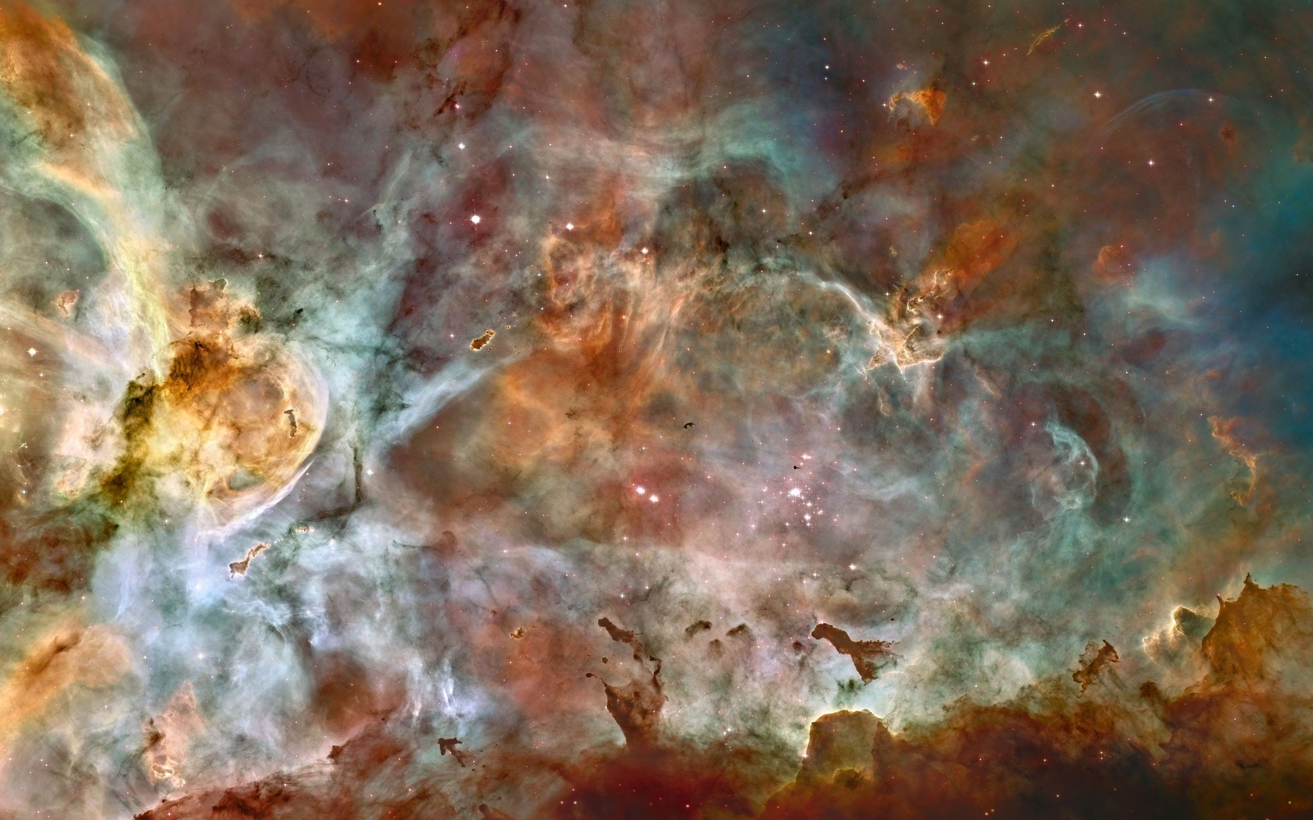2K, Carina, abstract, nebula, outer, space, HD Wallpaper
