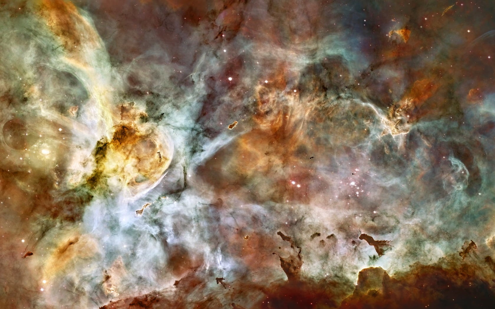 astronomy, illustration, nature, outdoors, night, pattern, textured, multicolored, orange color, clouds, Space, carina, abstract backgrounds, backgrounds, HD Wallpaper