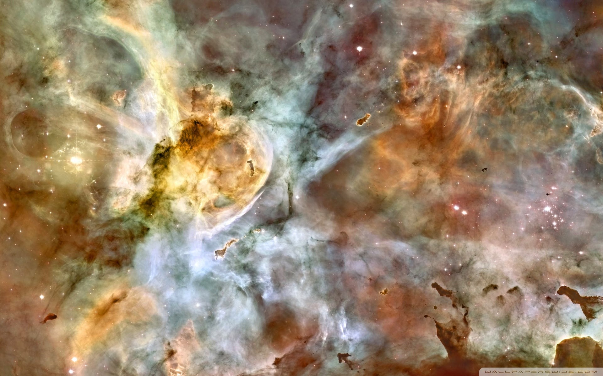 hd, Clouds, space, 1080P, Galaxies, interstelar, nebula, carina, art, HD Wallpaper