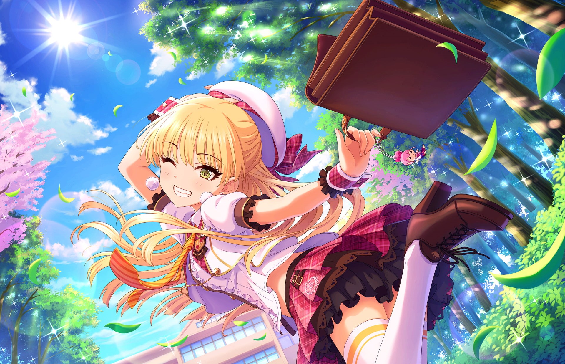 Anime, Rika Jougasaki, male likeness, no people, nature, sculpture, night, happiness, 1080P, outdoors, lifestyles, low angle view, illuminated, creativity, HD Wallpaper