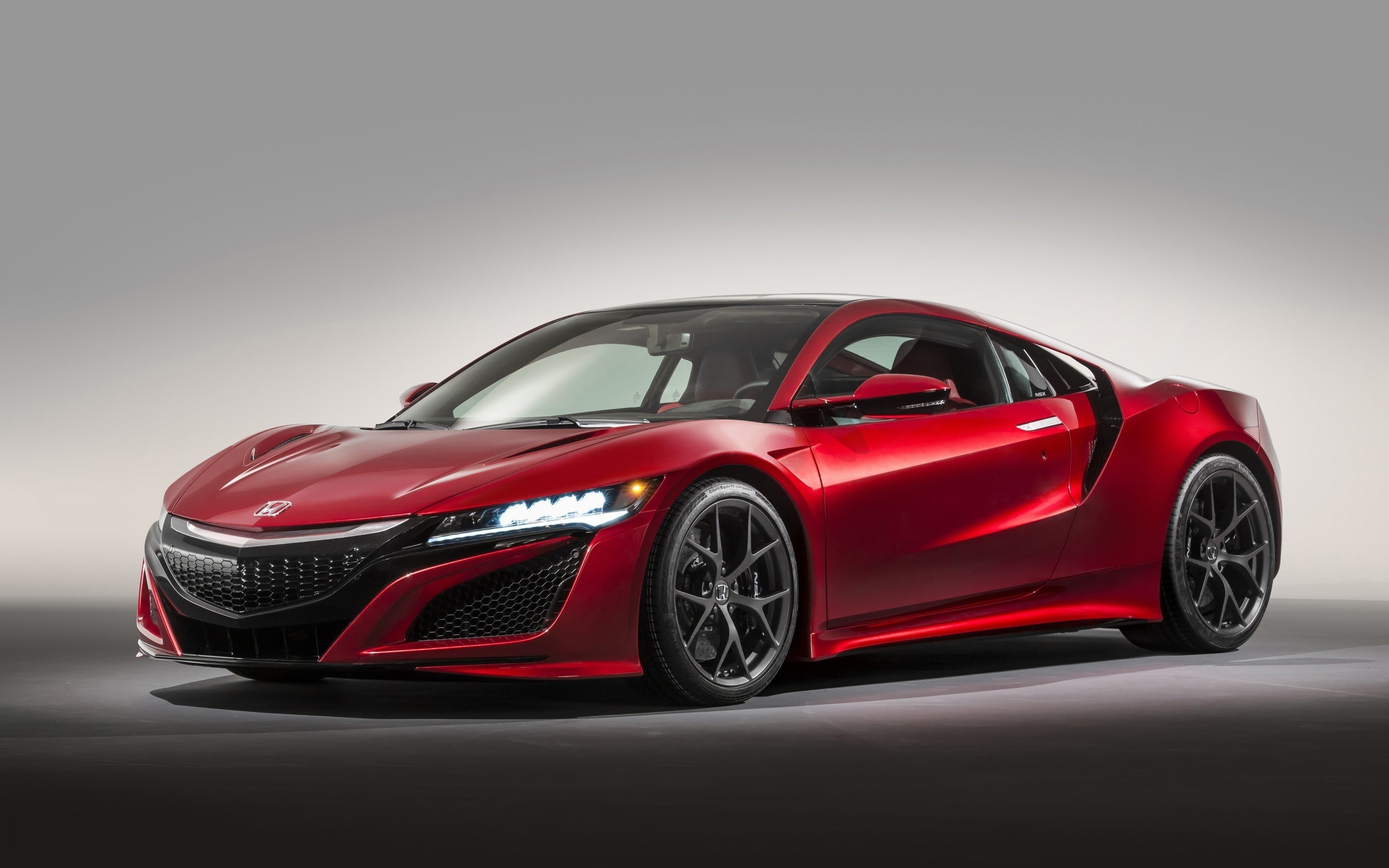 nsx, coupe, honda nsx, honda, red, 2K, HD Wallpaper