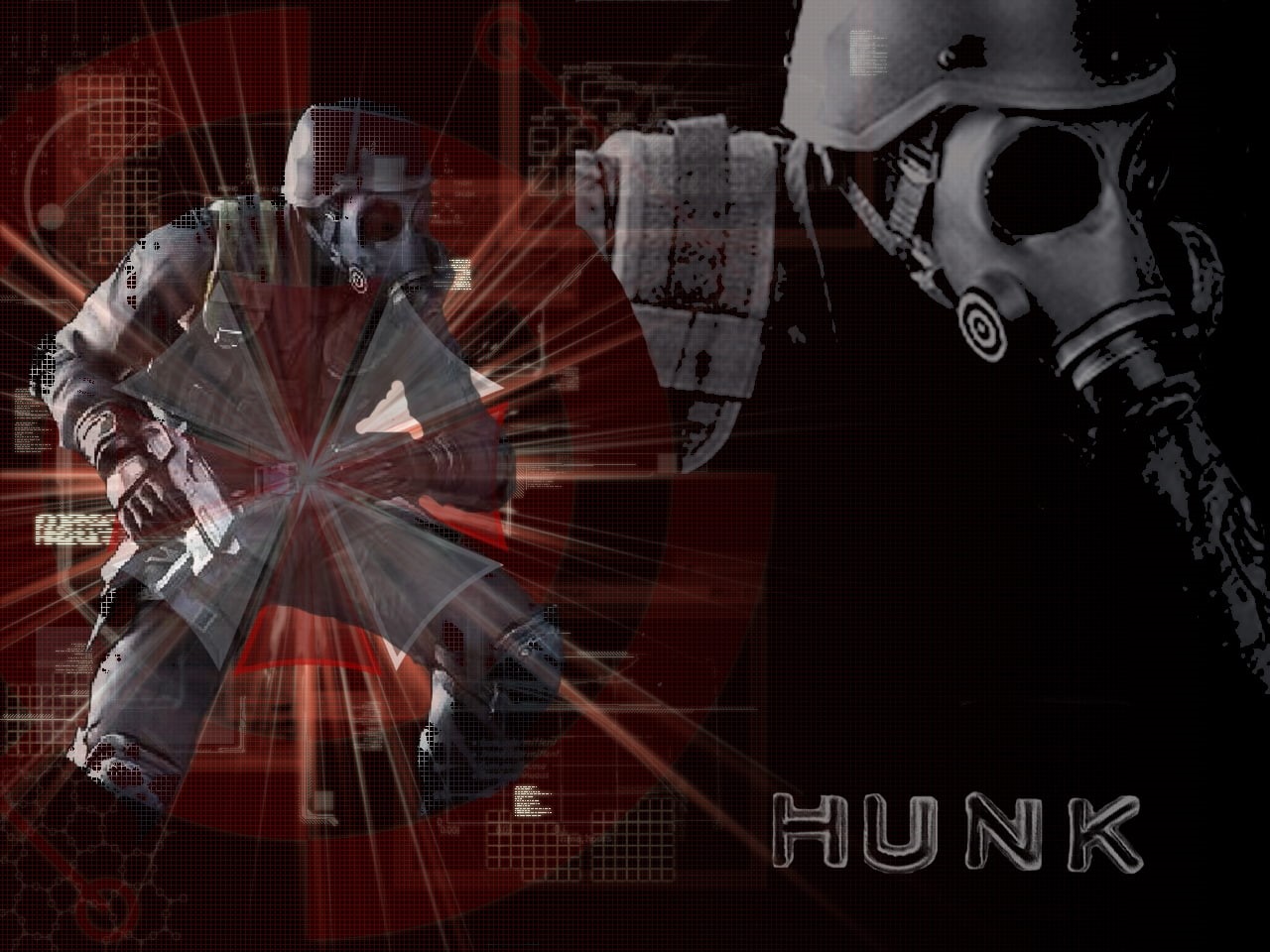x, hunk, video, corp, Umbrella Corp., games, art, evil, 720P, umbrellas, resident, hd, Resident Evil, umbrella, HD Wallpaper
