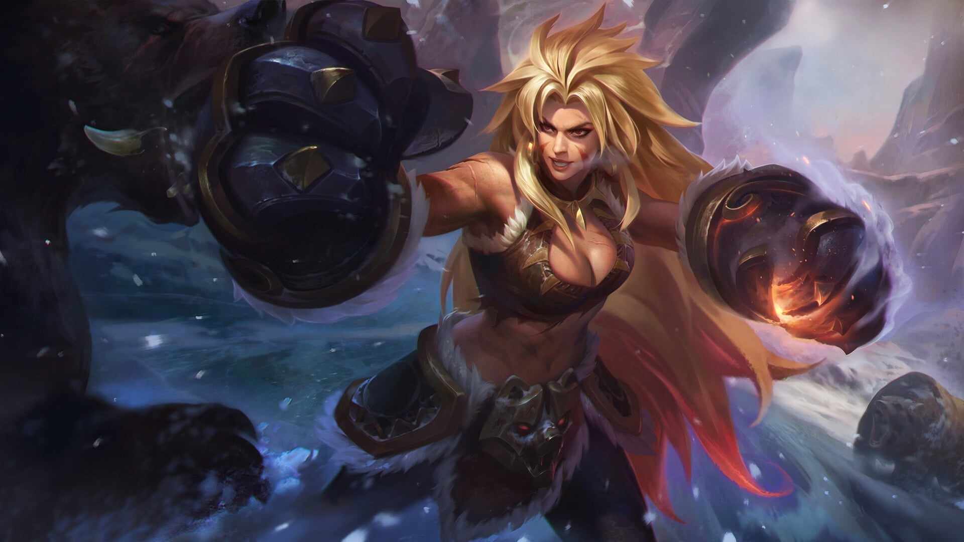 Video Game, Long Hair, Mobile Legends: Bang Bang, Woman Warrior, Blonde, 1080P, Girl, HD Wallpaper