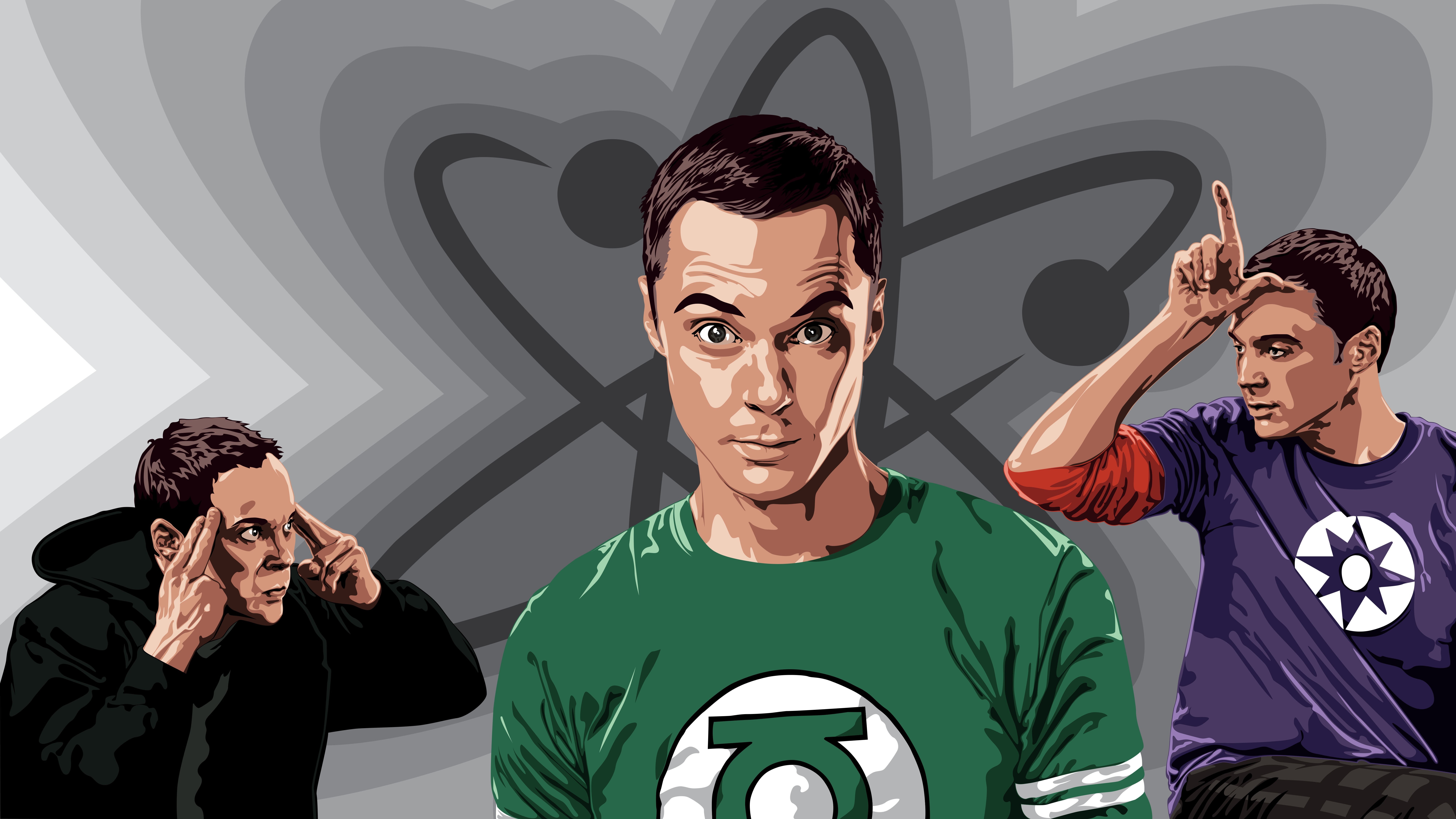 men, Jim Parsons, green, young men, wall - building feature, two people, neck, casual clothing, The Big Bang Theory, lantern, front view, togetherness, HD Wallpaper